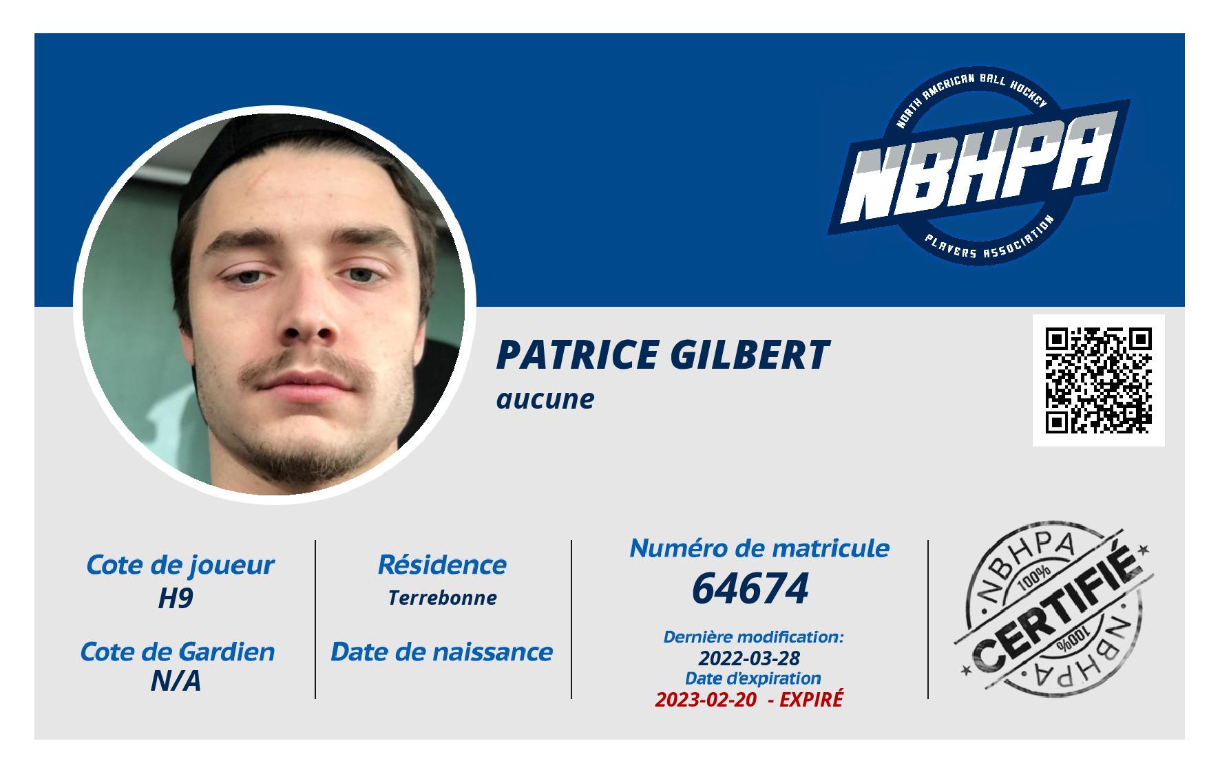 Patrice Gilbert