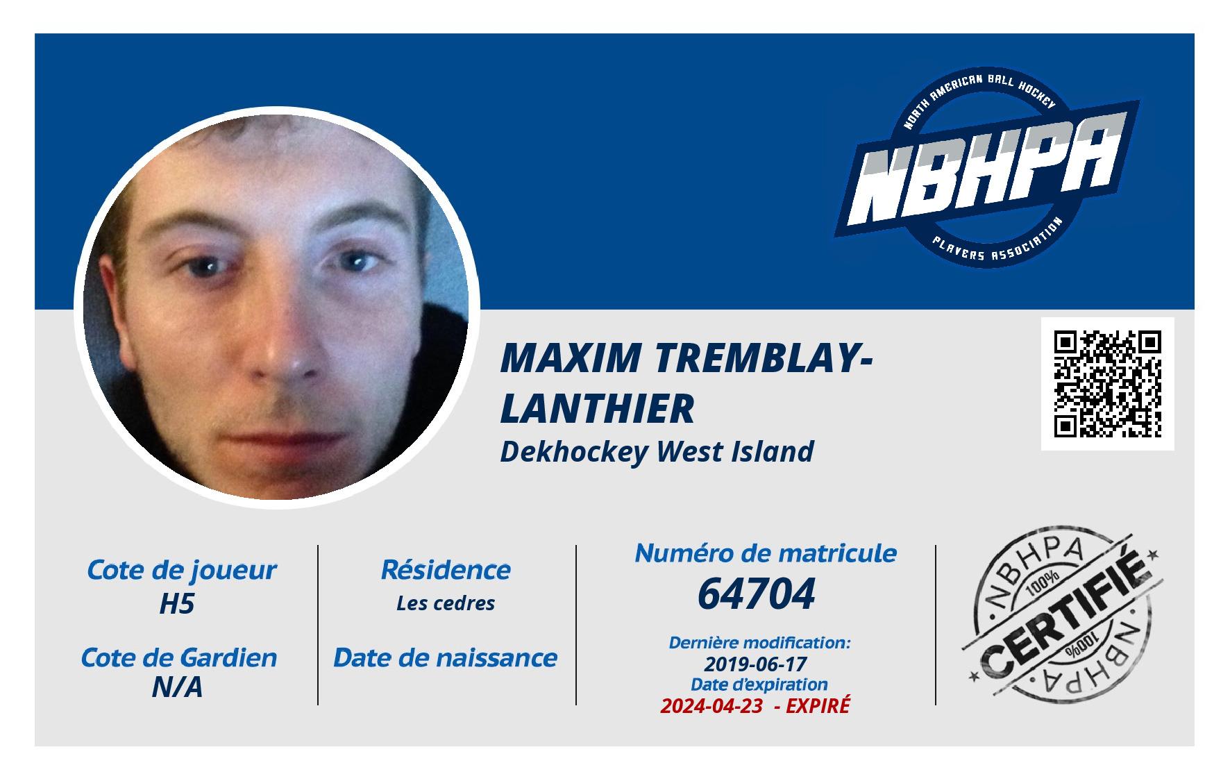 Maxim Tremblay-Lanthier