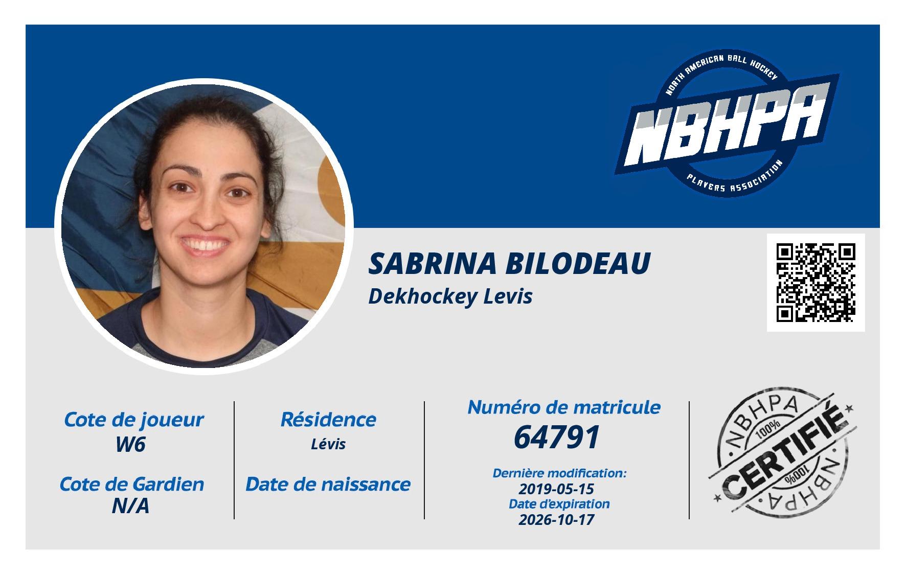 Sabrina Bilodeau