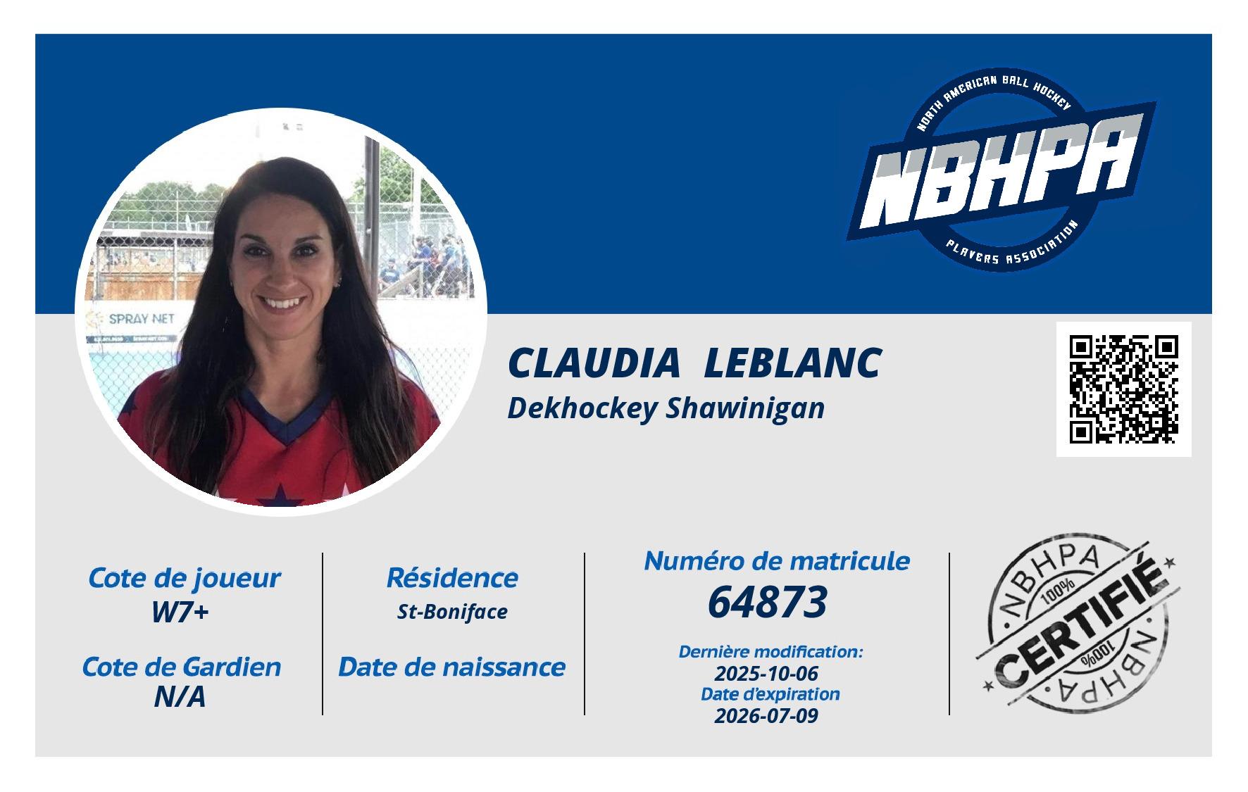 Claudia  Leblanc 