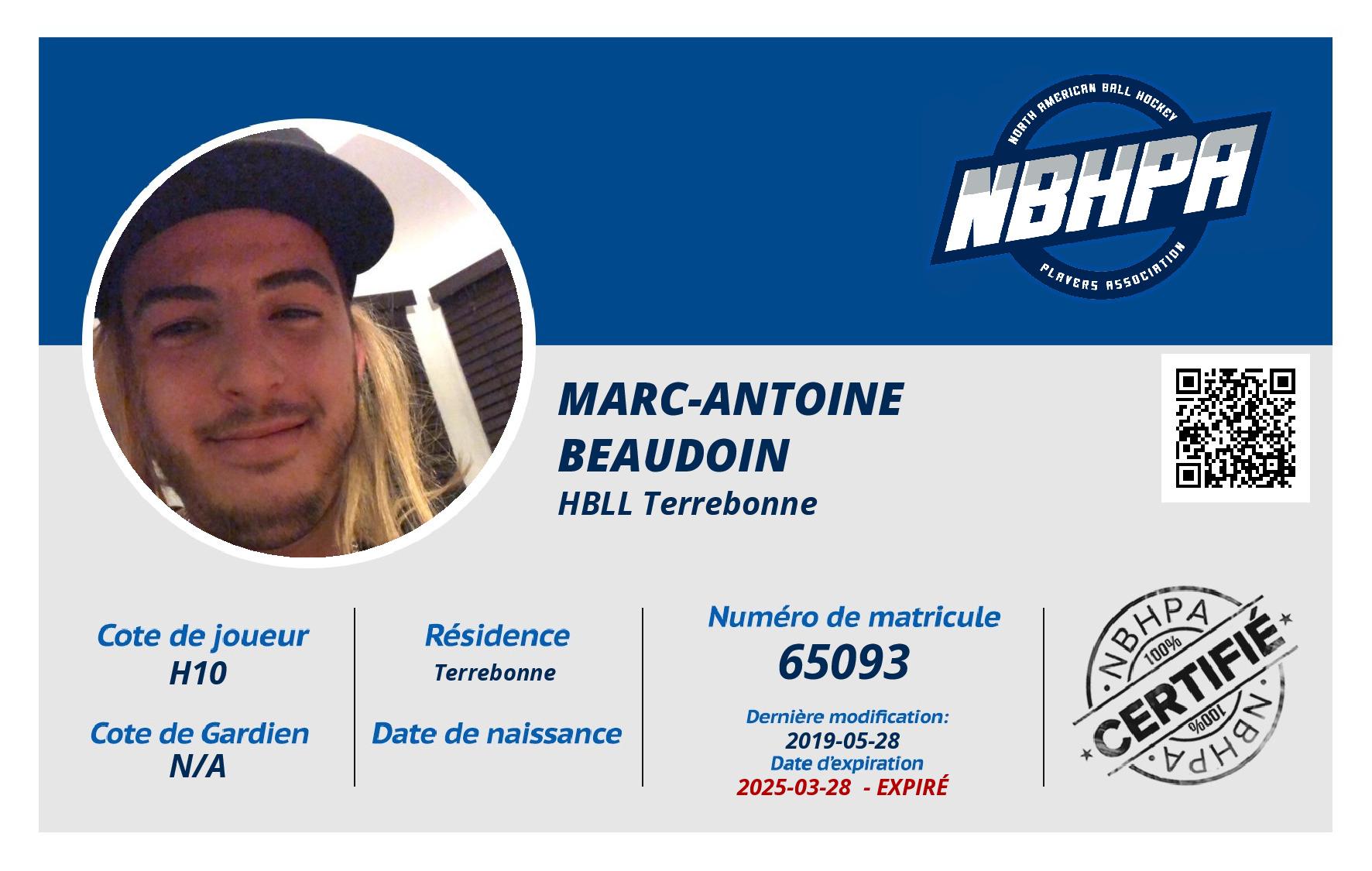 Marc-Antoine  Beaudoin