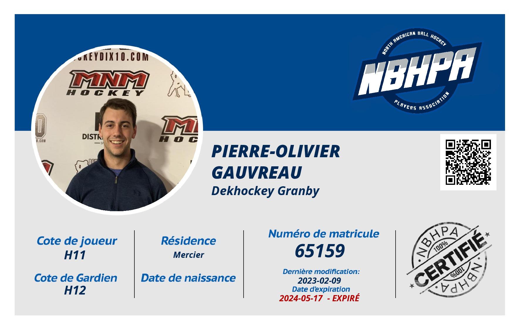 Pierre-Olivier Gauvreau