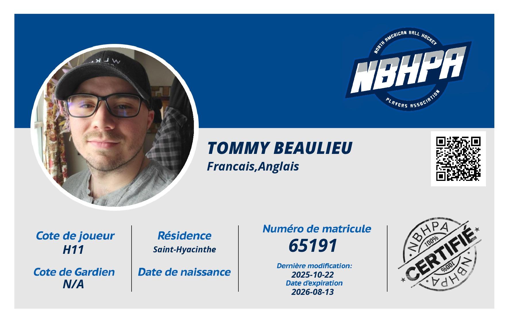 Tommy Beaulieu
