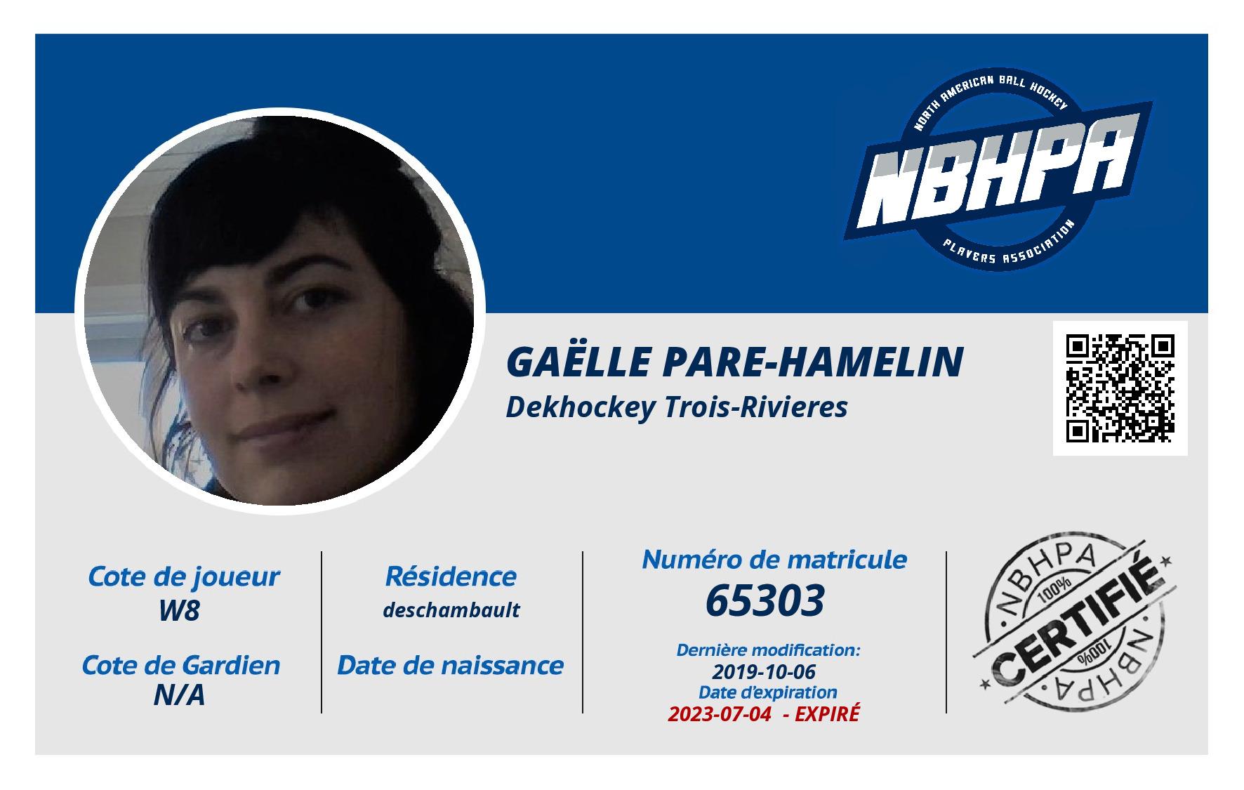 Gaëlle Pare-Hamelin