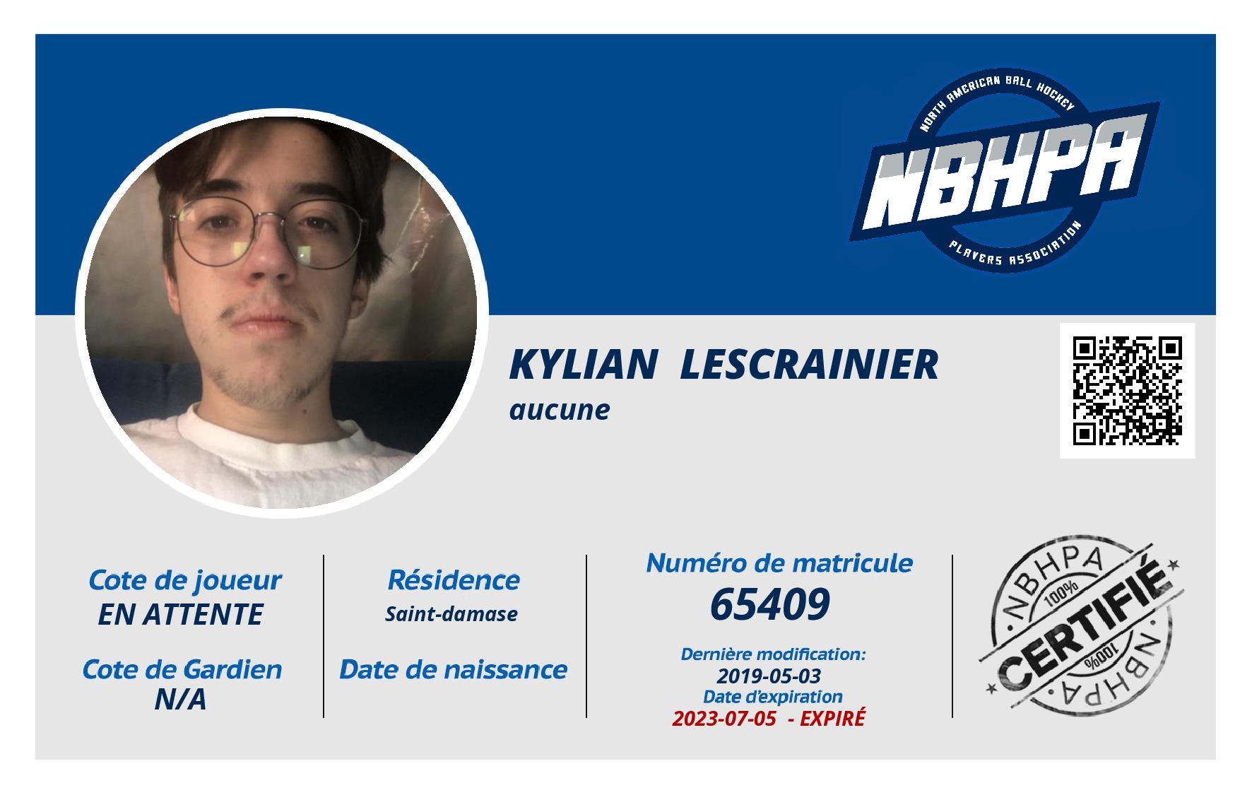 kylian  lescrainier 