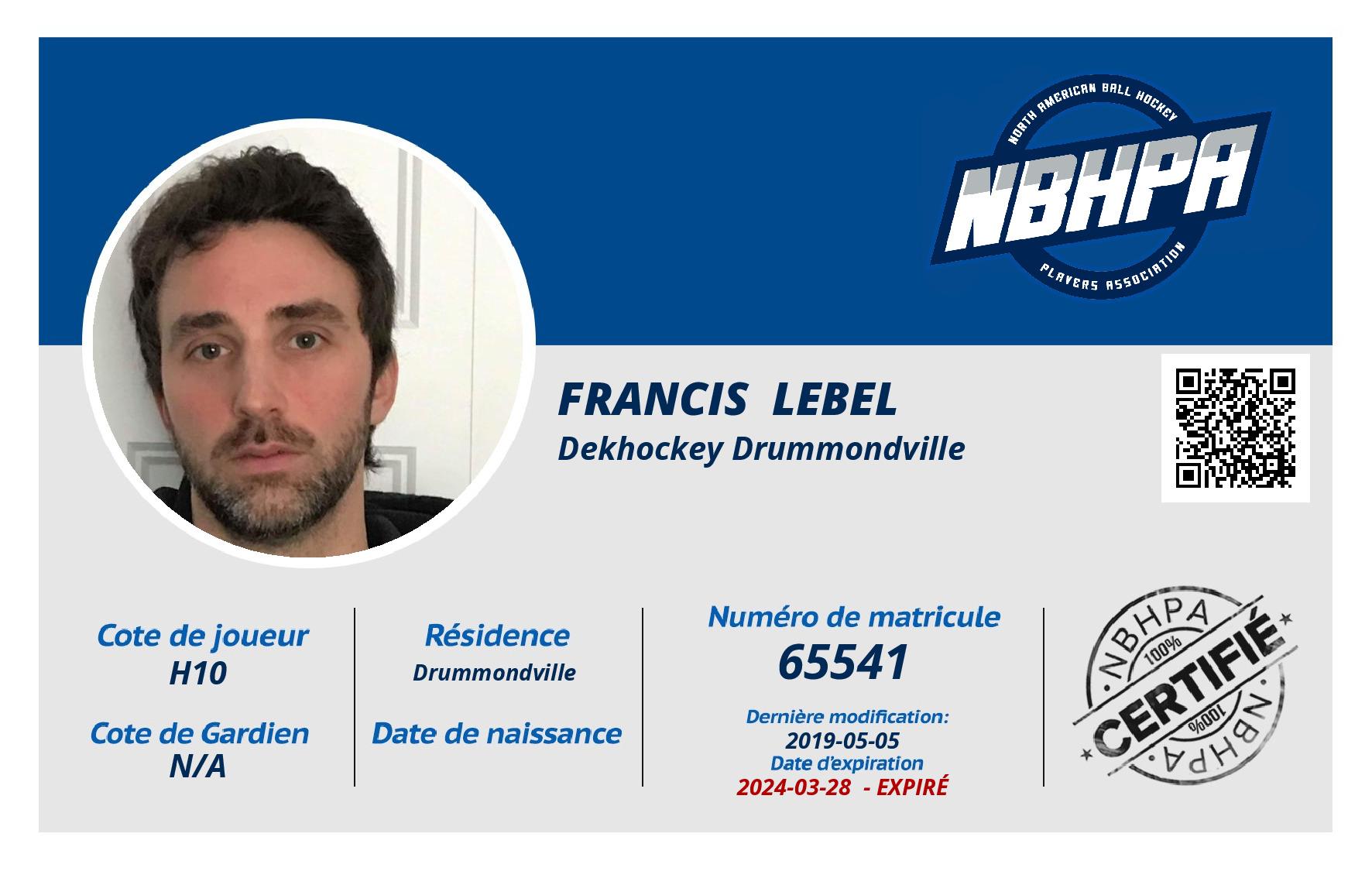 Francis  Lebel