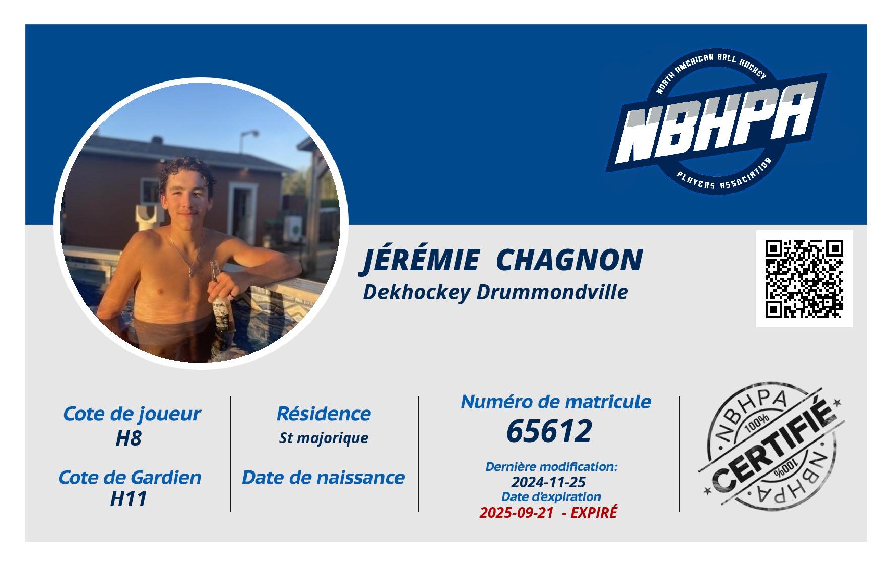 Jérémie  Chagnon 
