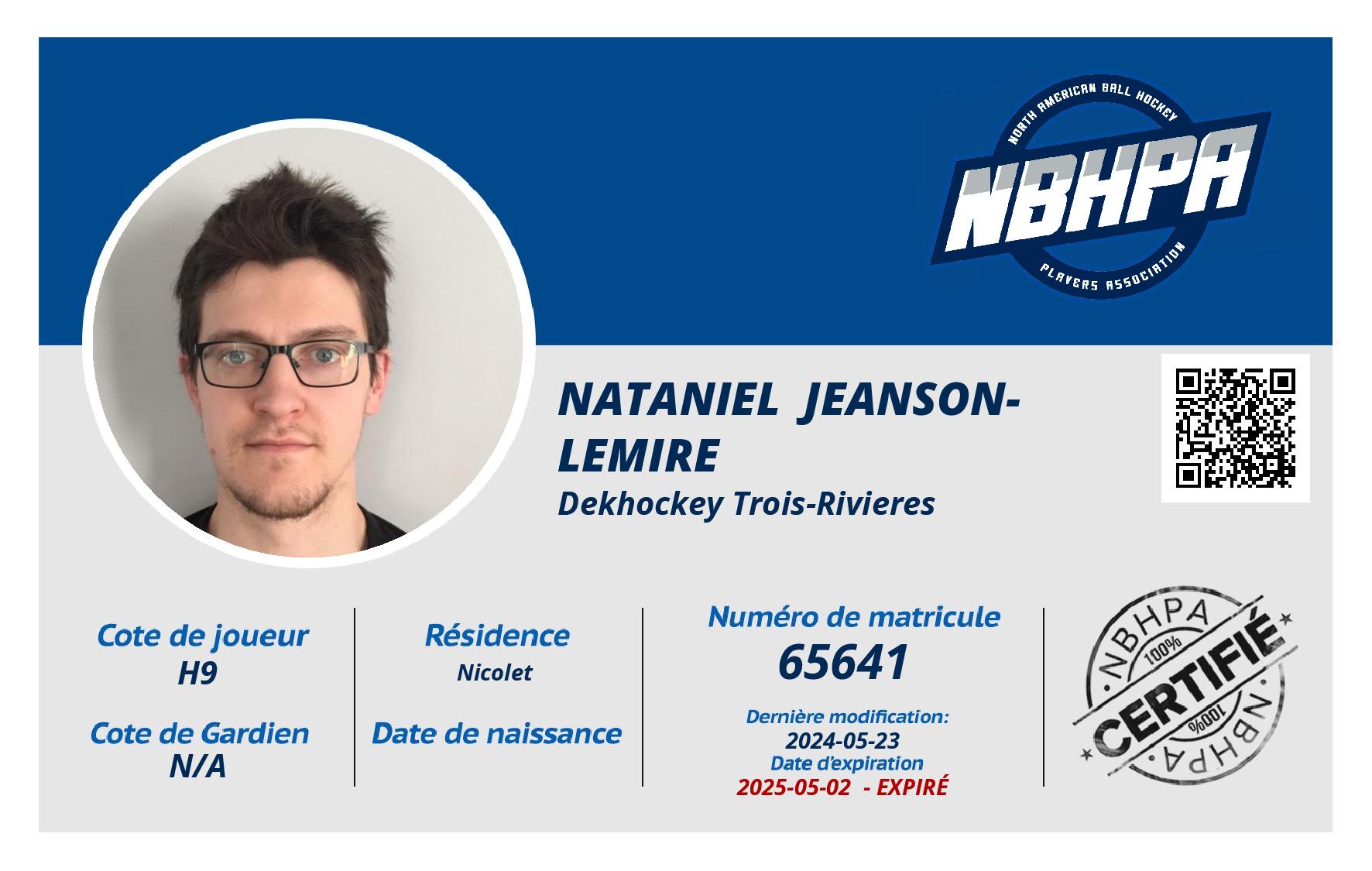 Nataniel  Jeanson-Lemire