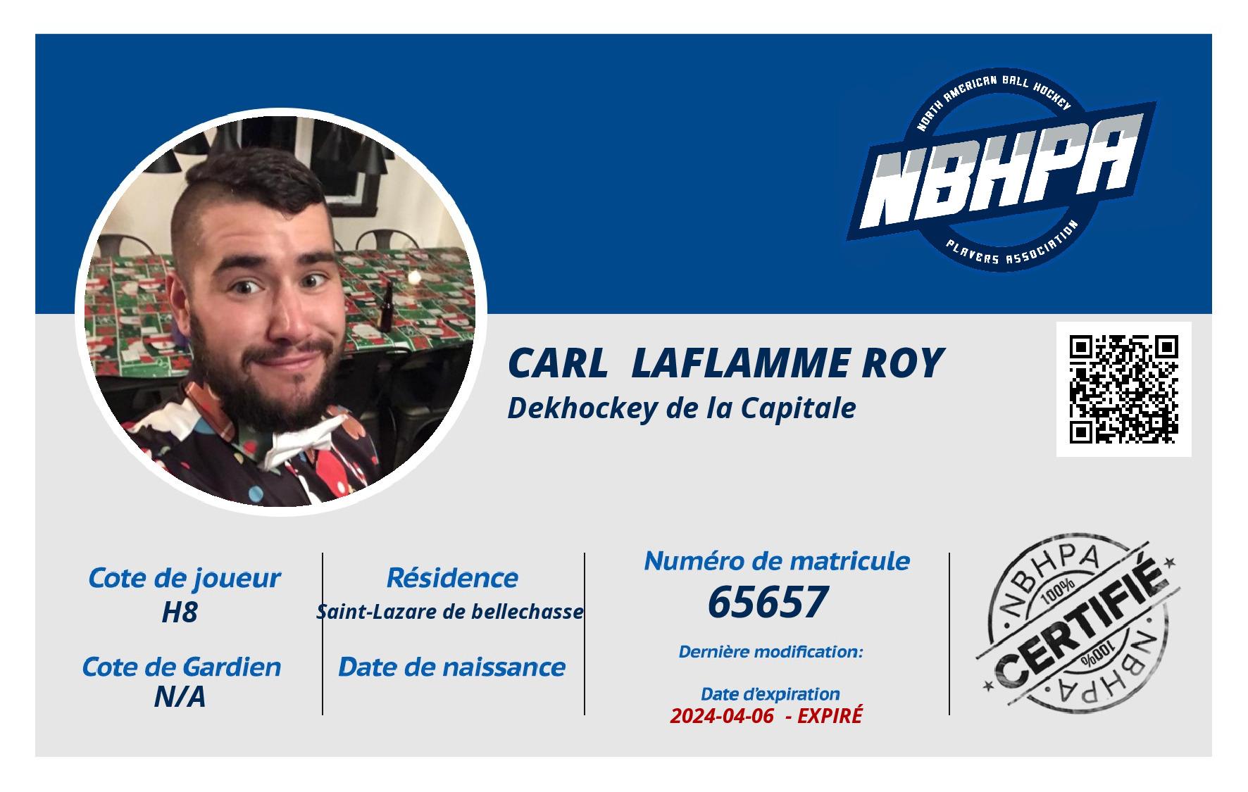Carl  Laflamme Roy 