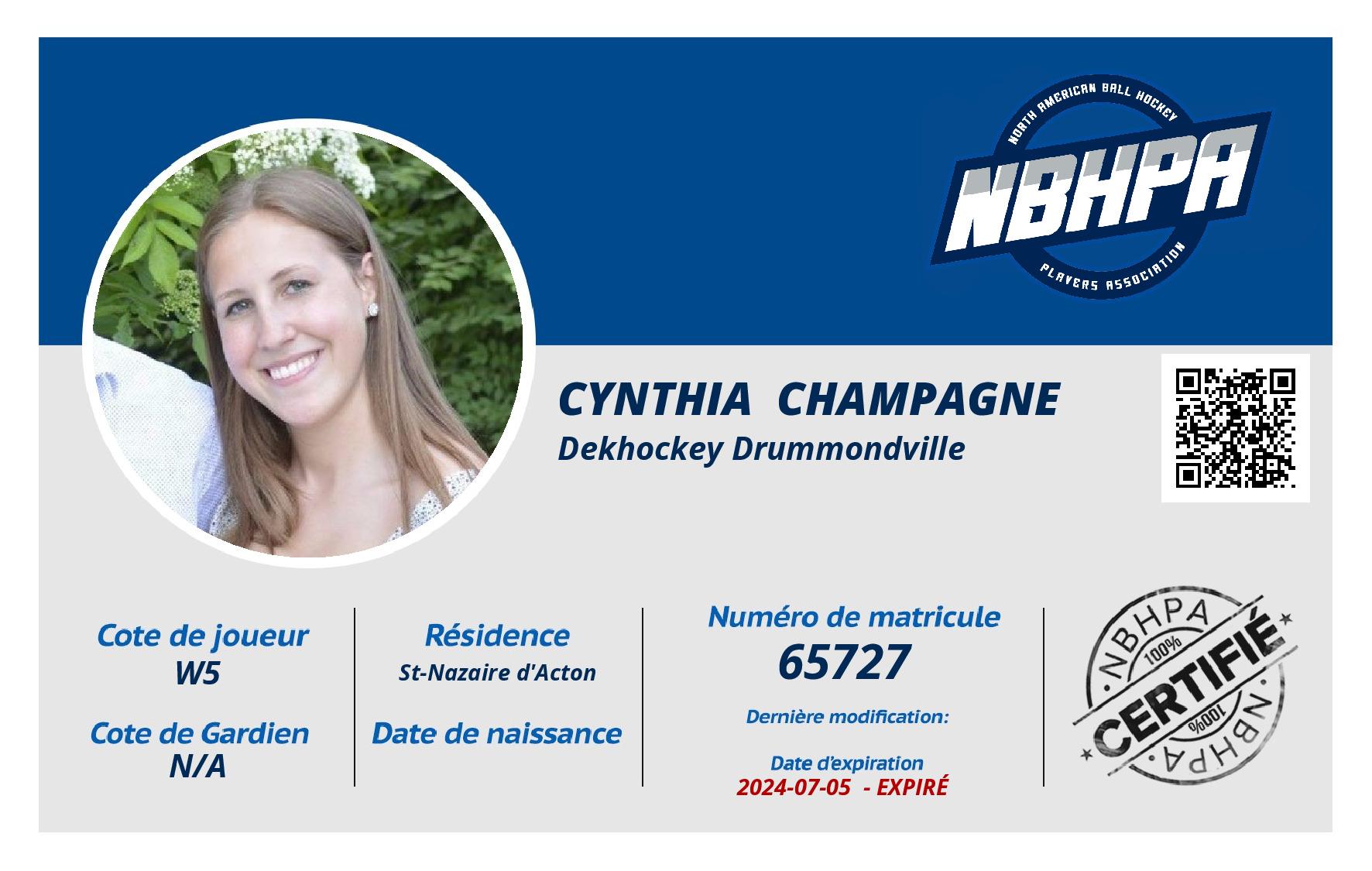 Cynthia  Champagne