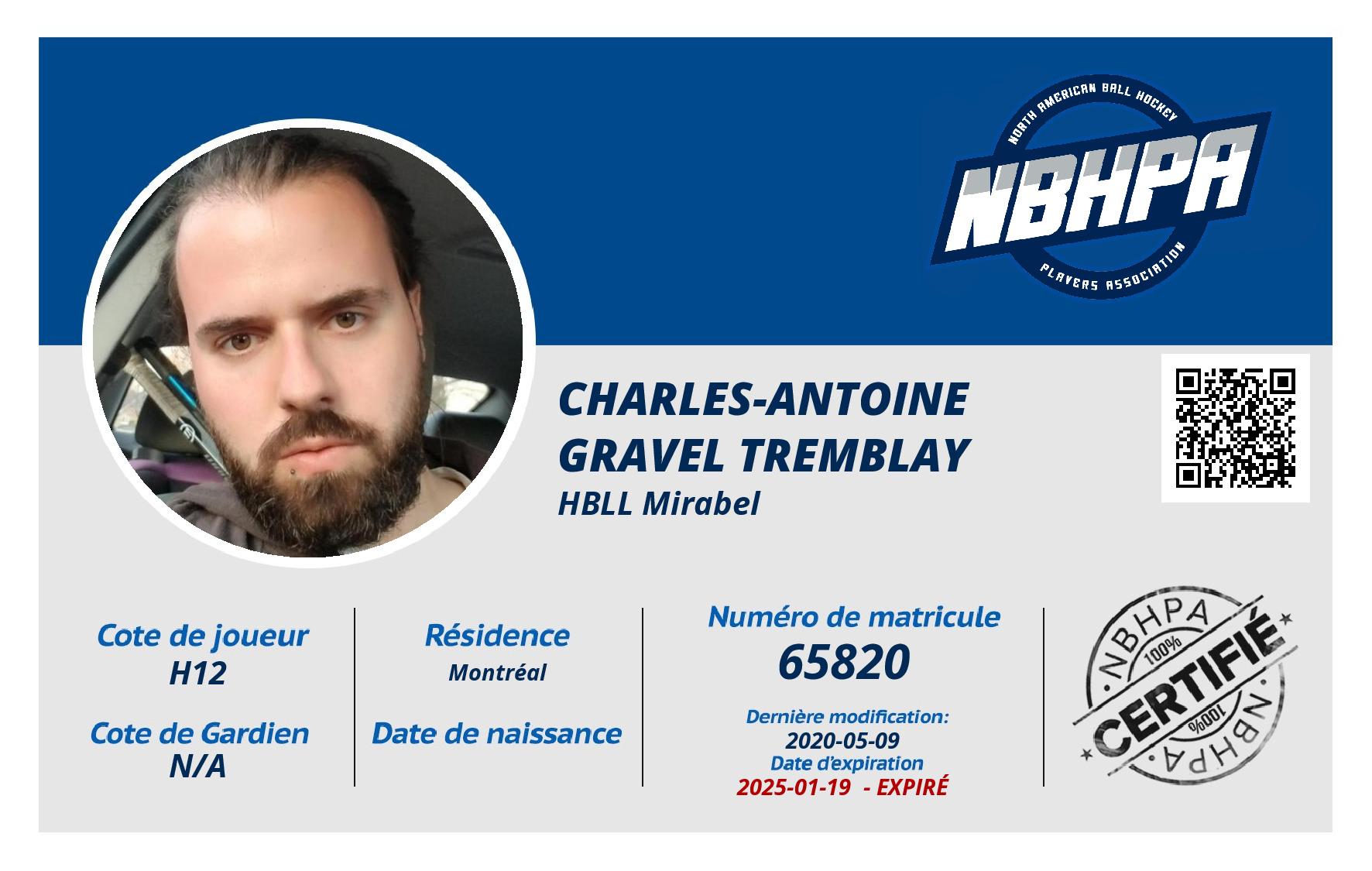 Charles-antoine Gravel Tremblay