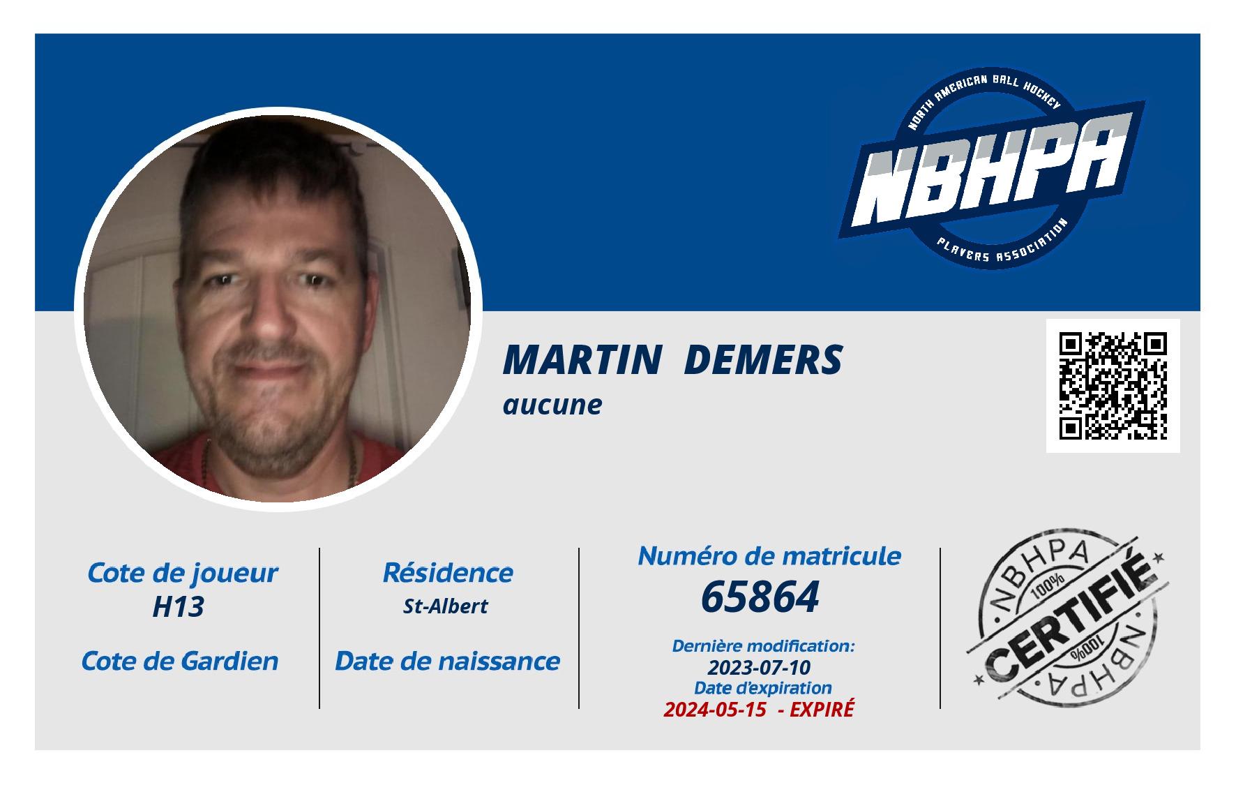 Martin  Demers