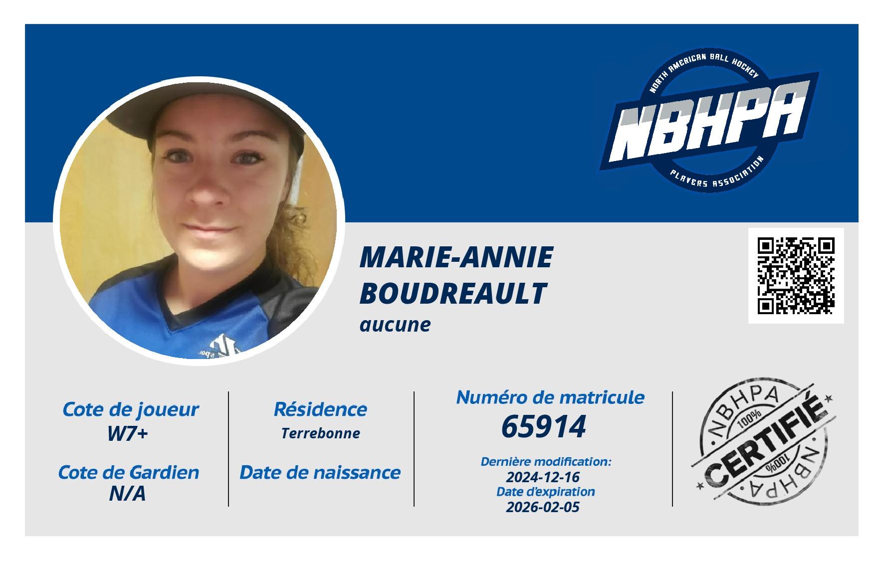 Marie-Annie Boudreault