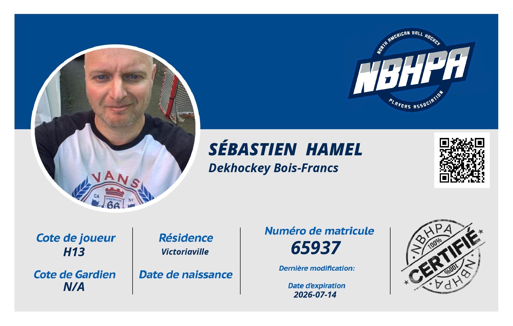 Sébastien  Hamel 