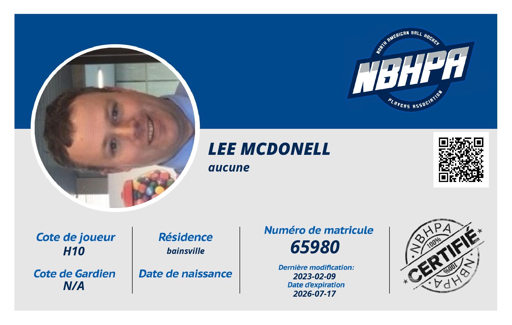 Lee Mcdonell