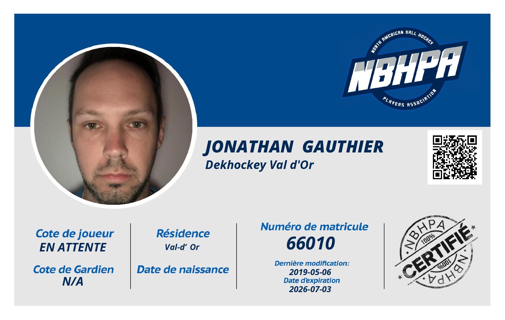 Jonathan  Gauthier 
