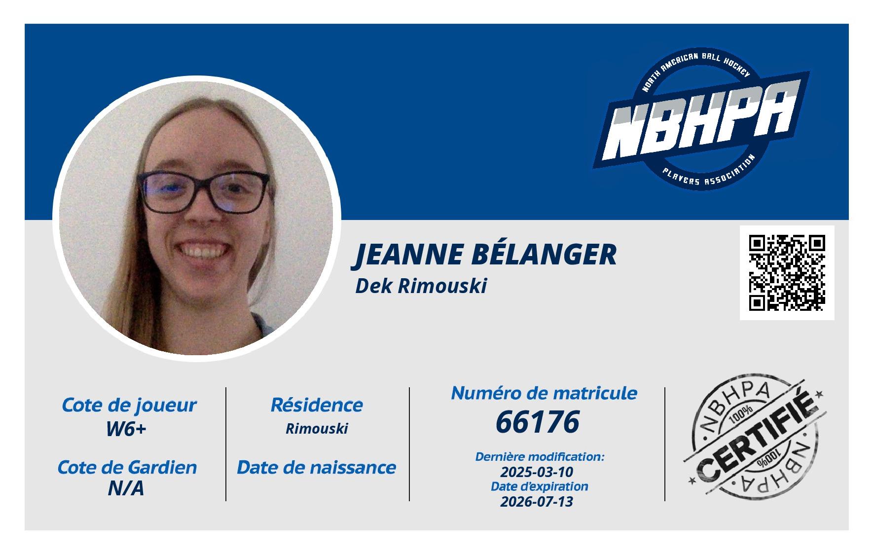 Jeanne Bélanger