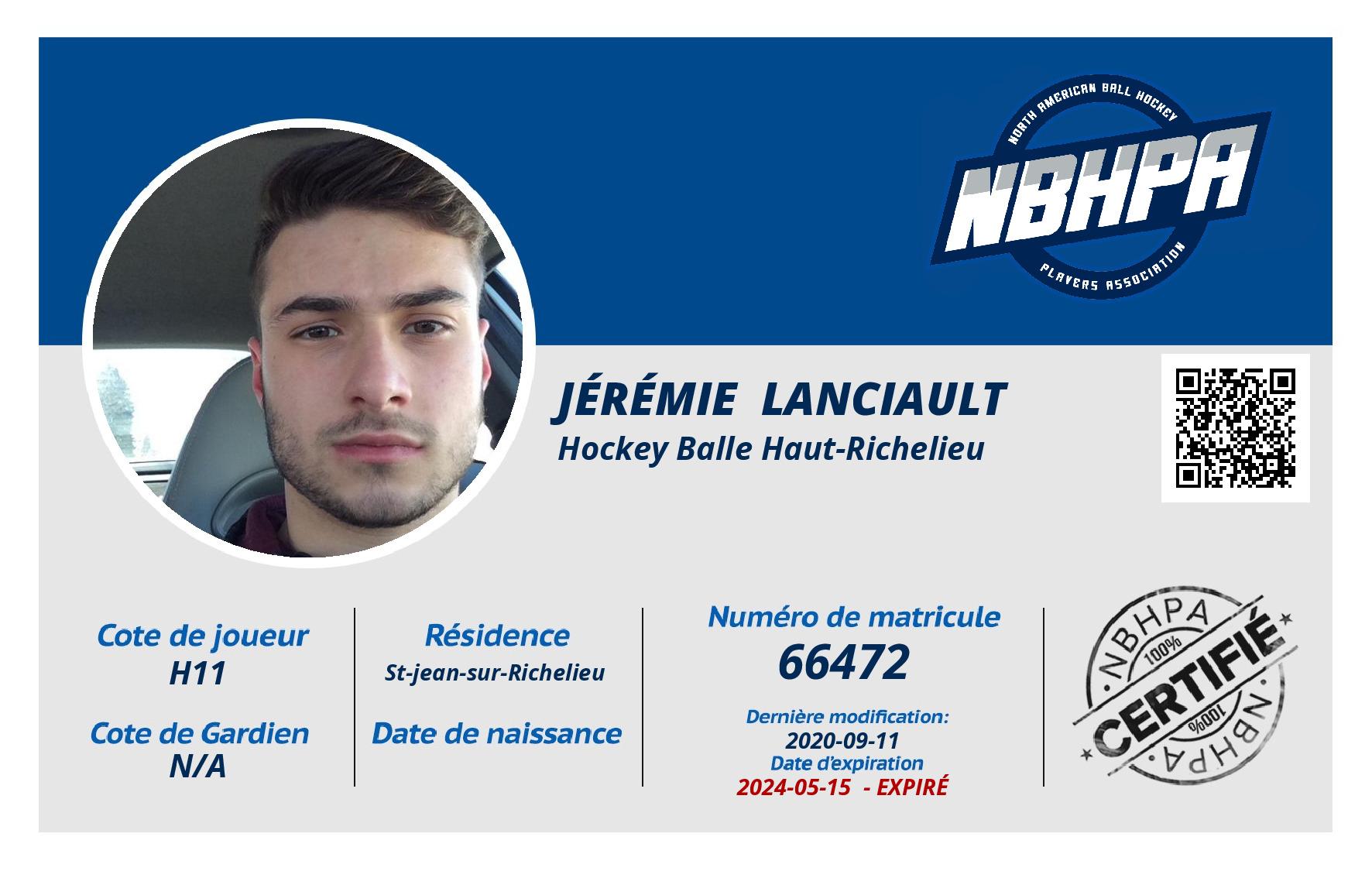 Jérémie  Lanciault
