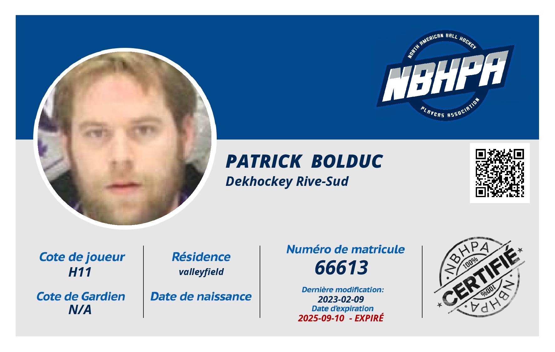 Patrick  Bolduc