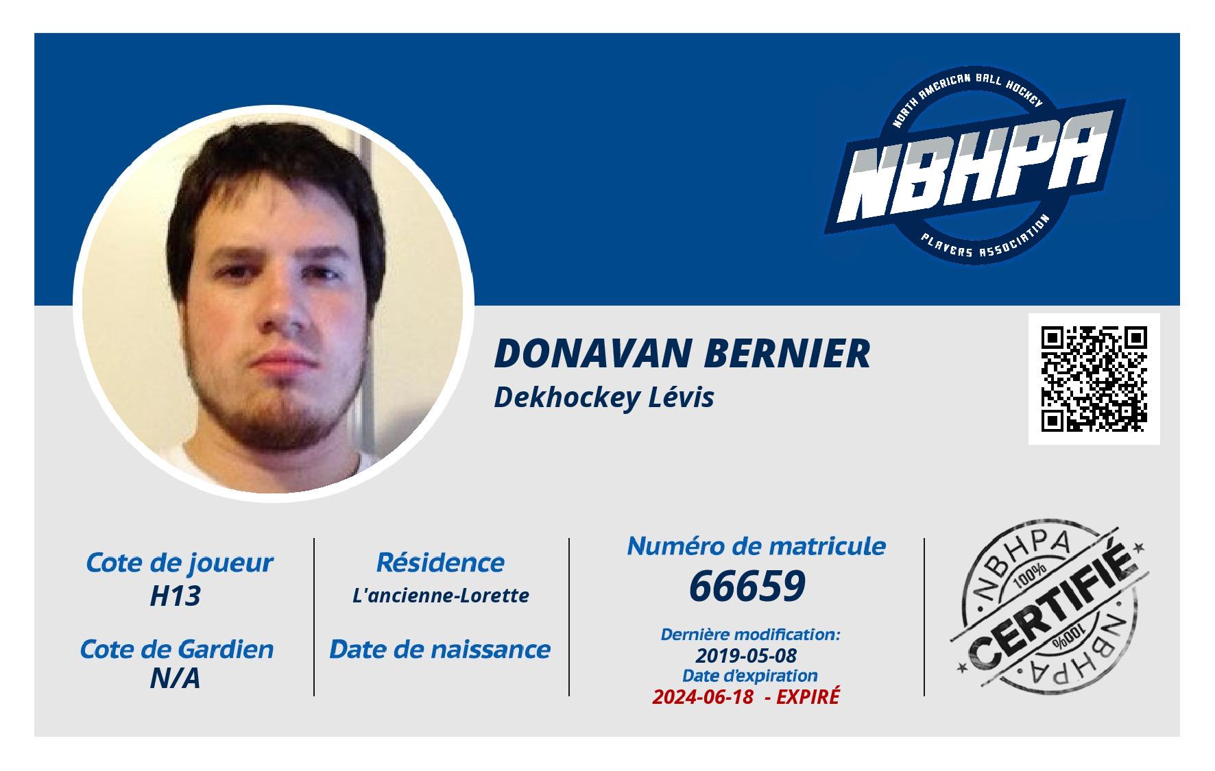 Donavan Bernier