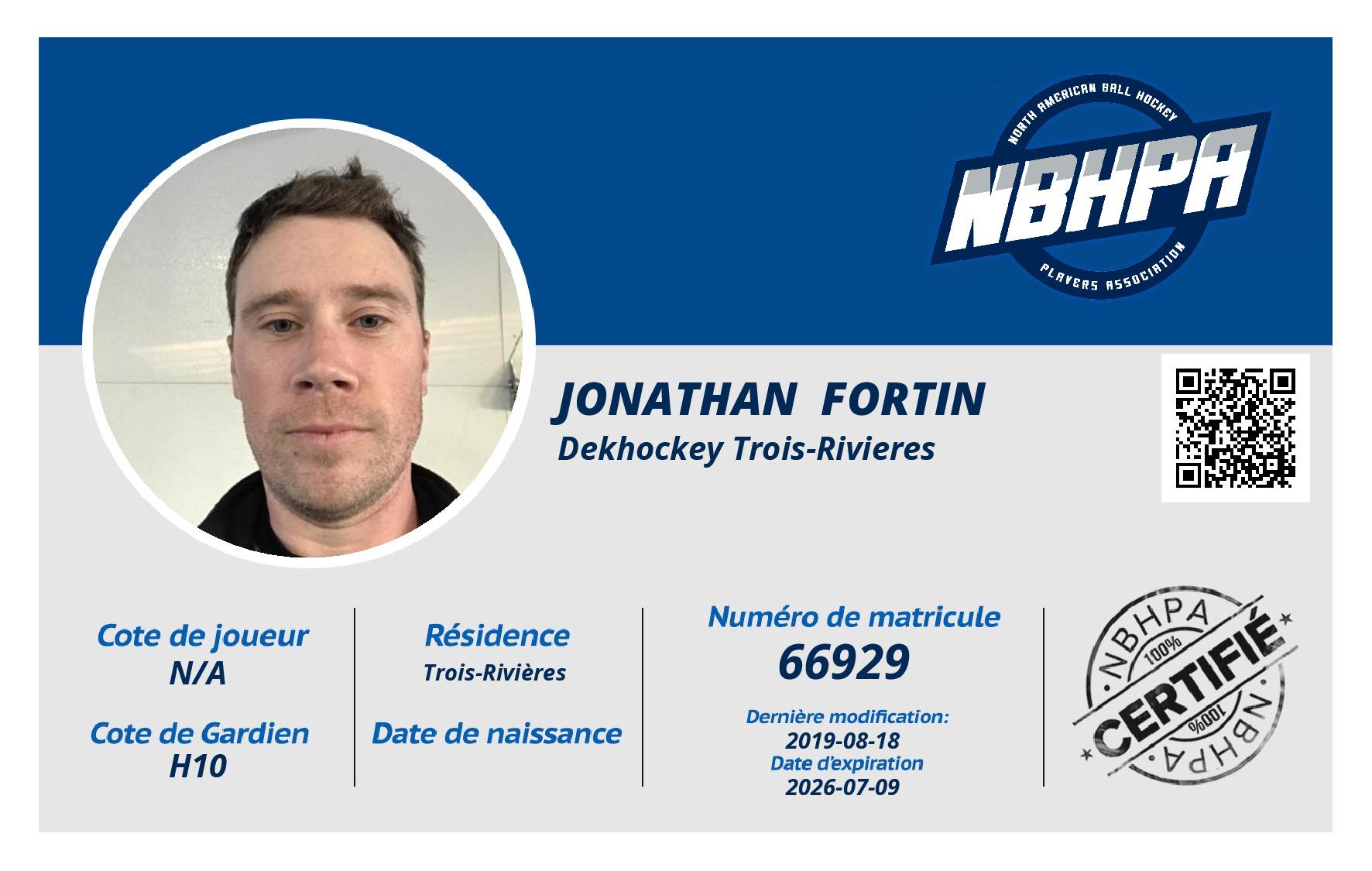 Jonathan  Fortin 