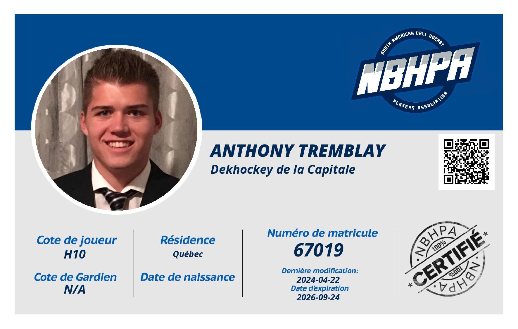 Anthony Tremblay