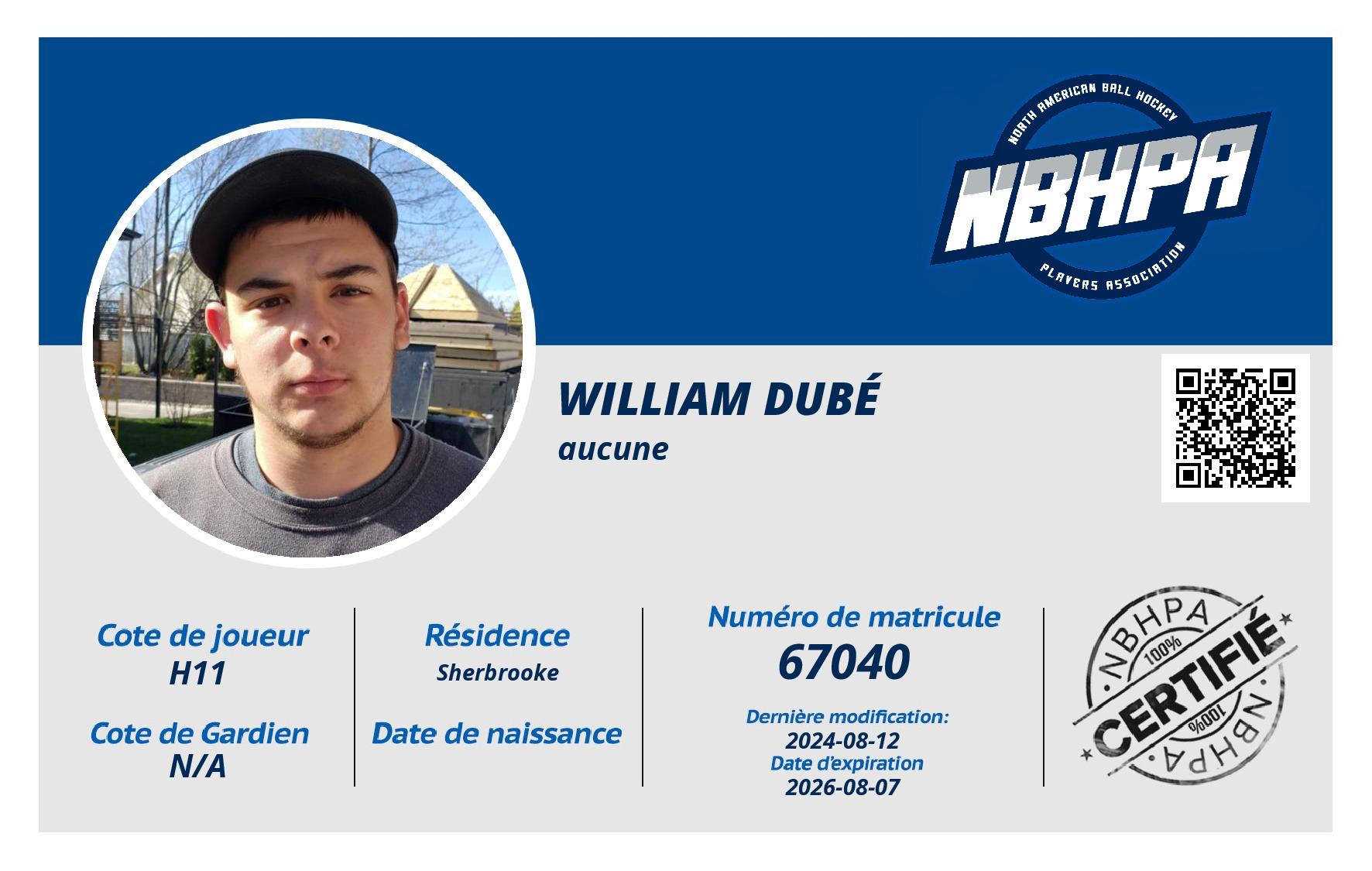William Dubé