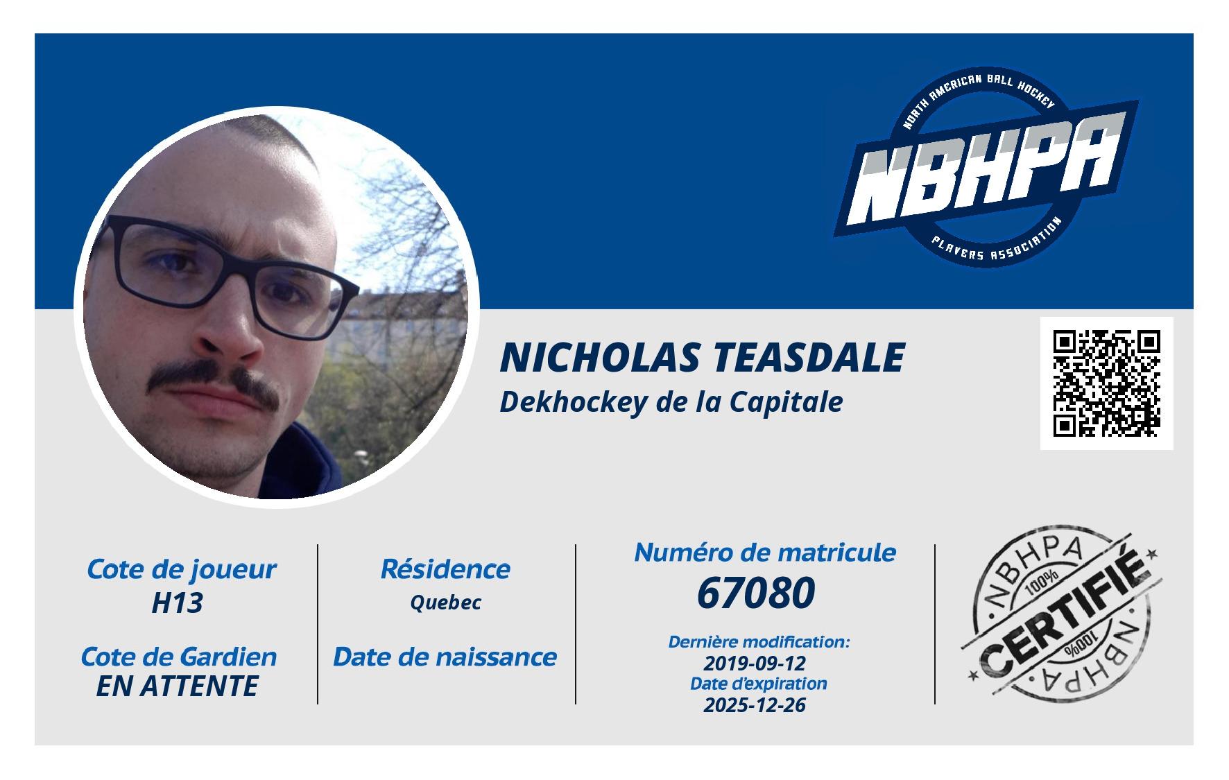 Nicholas Teasdale
