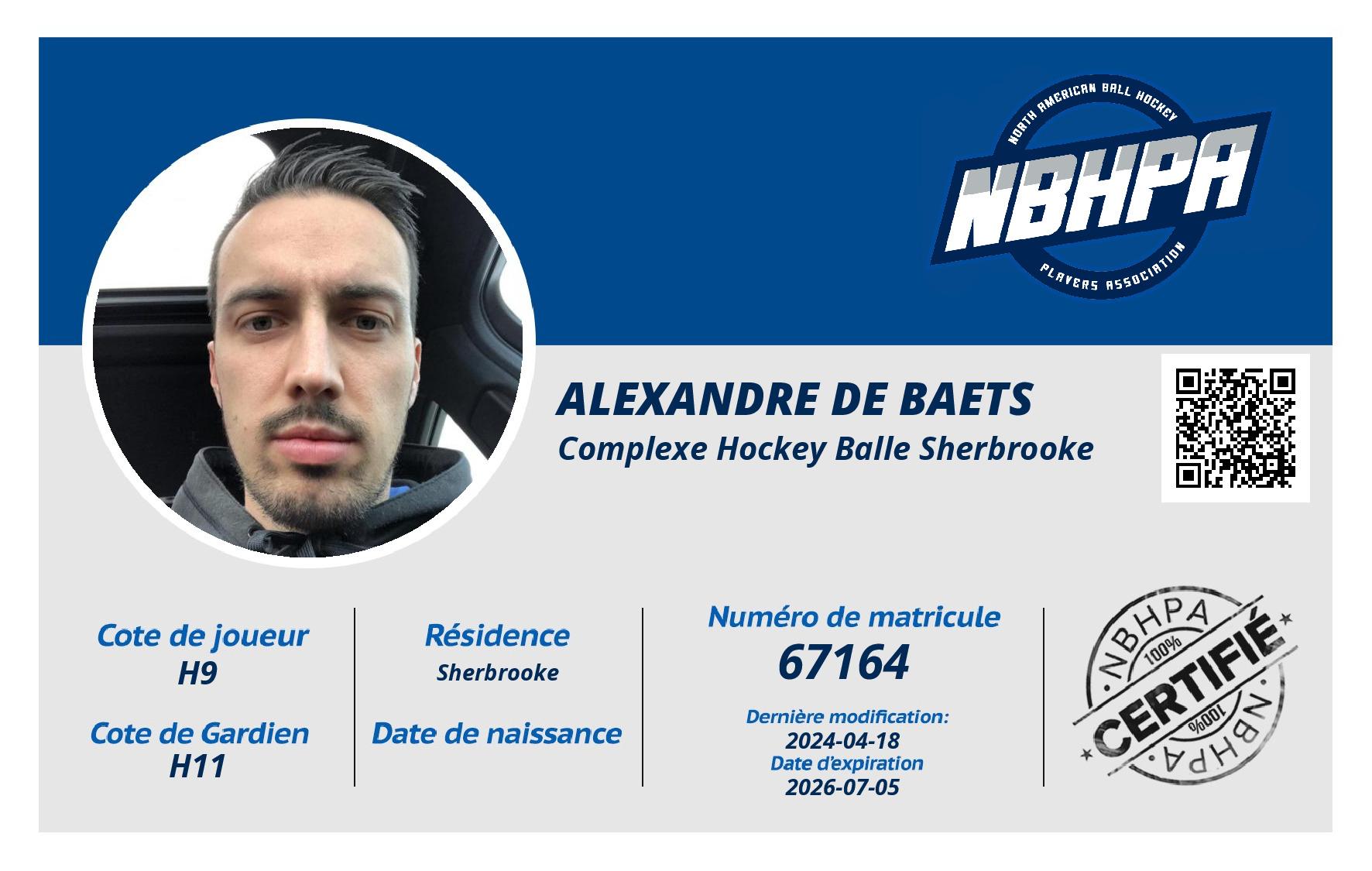 Alexandre De Baets