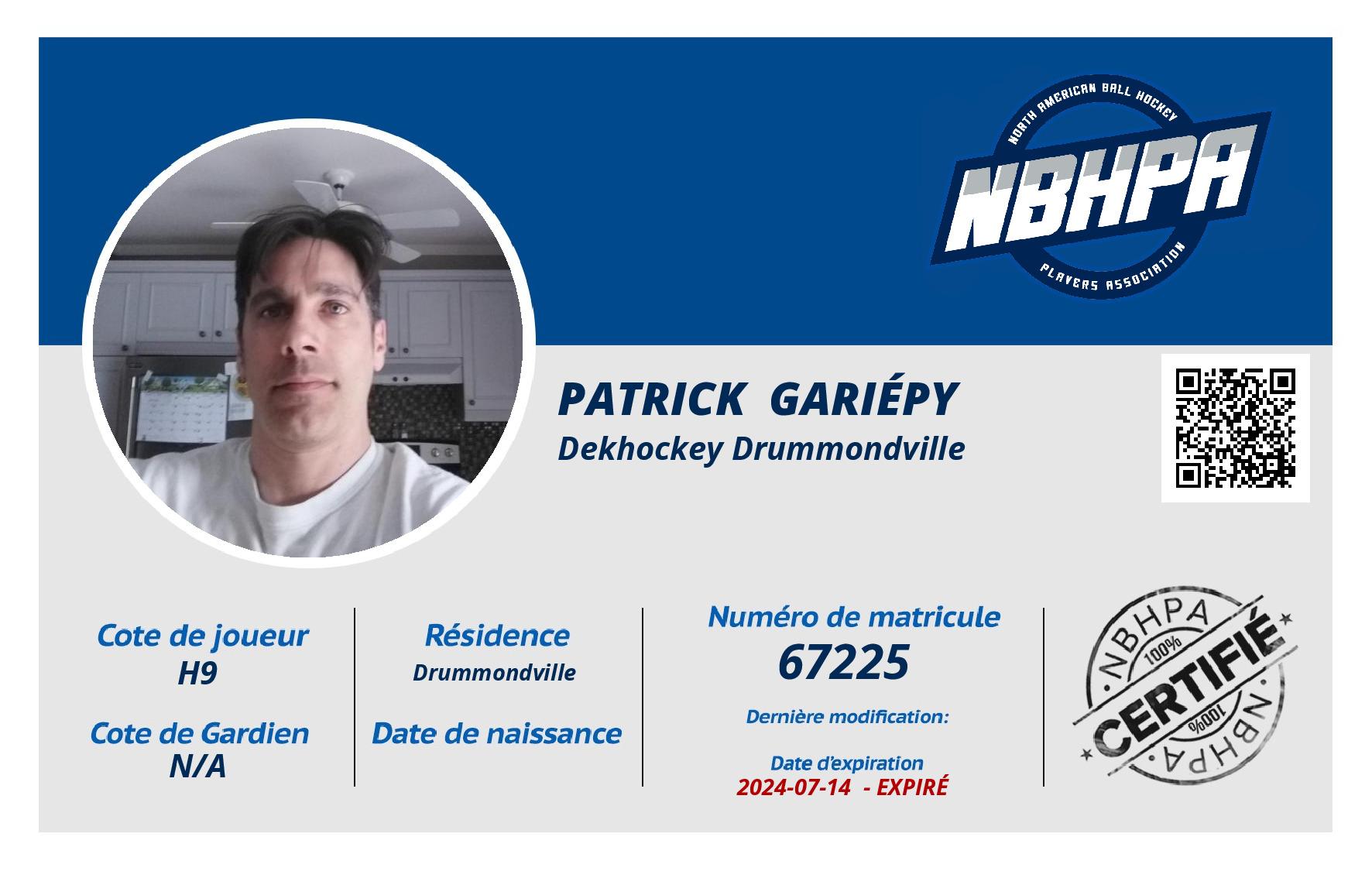 Patrick  Gariépy