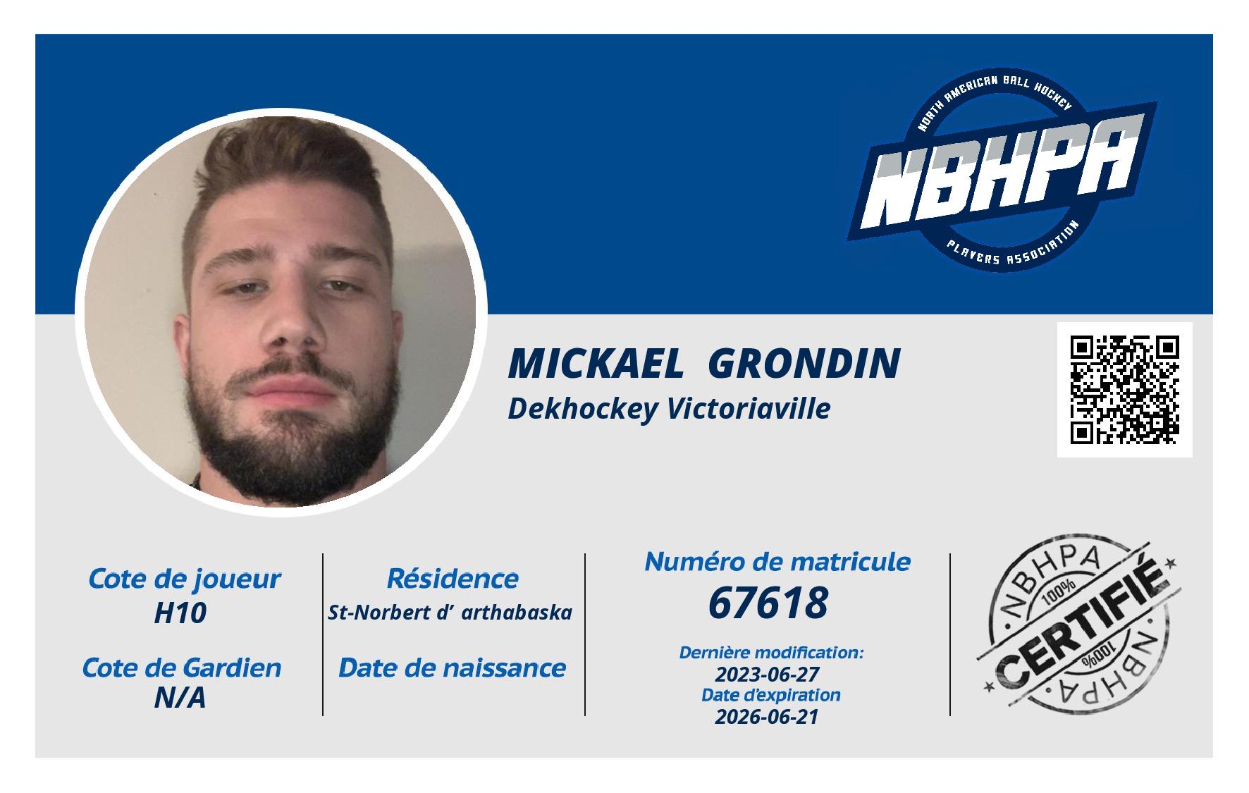 Mickael  Grondin 