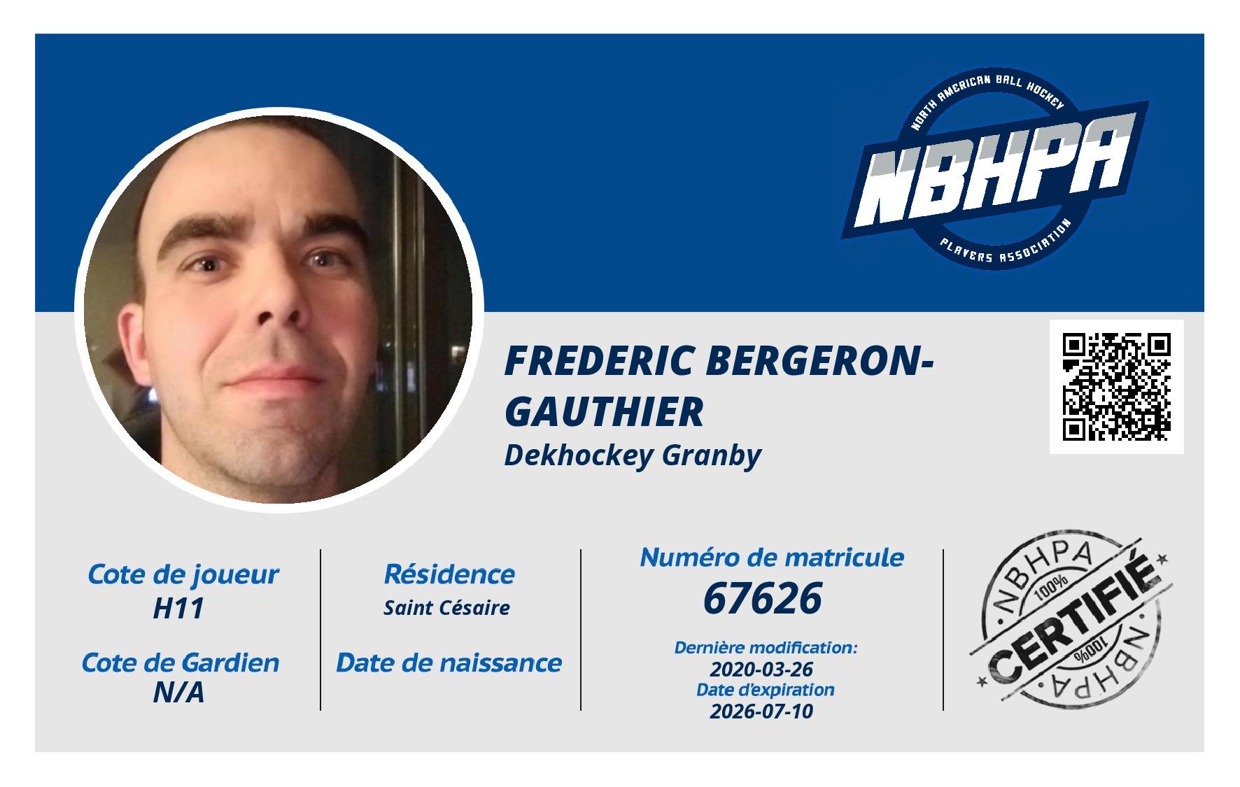 Frederic Bergeron-Gauthier