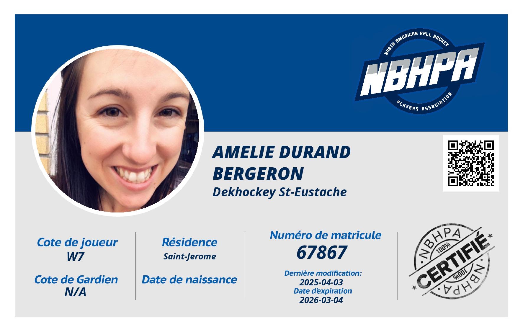 Amelie Durand Bergeron