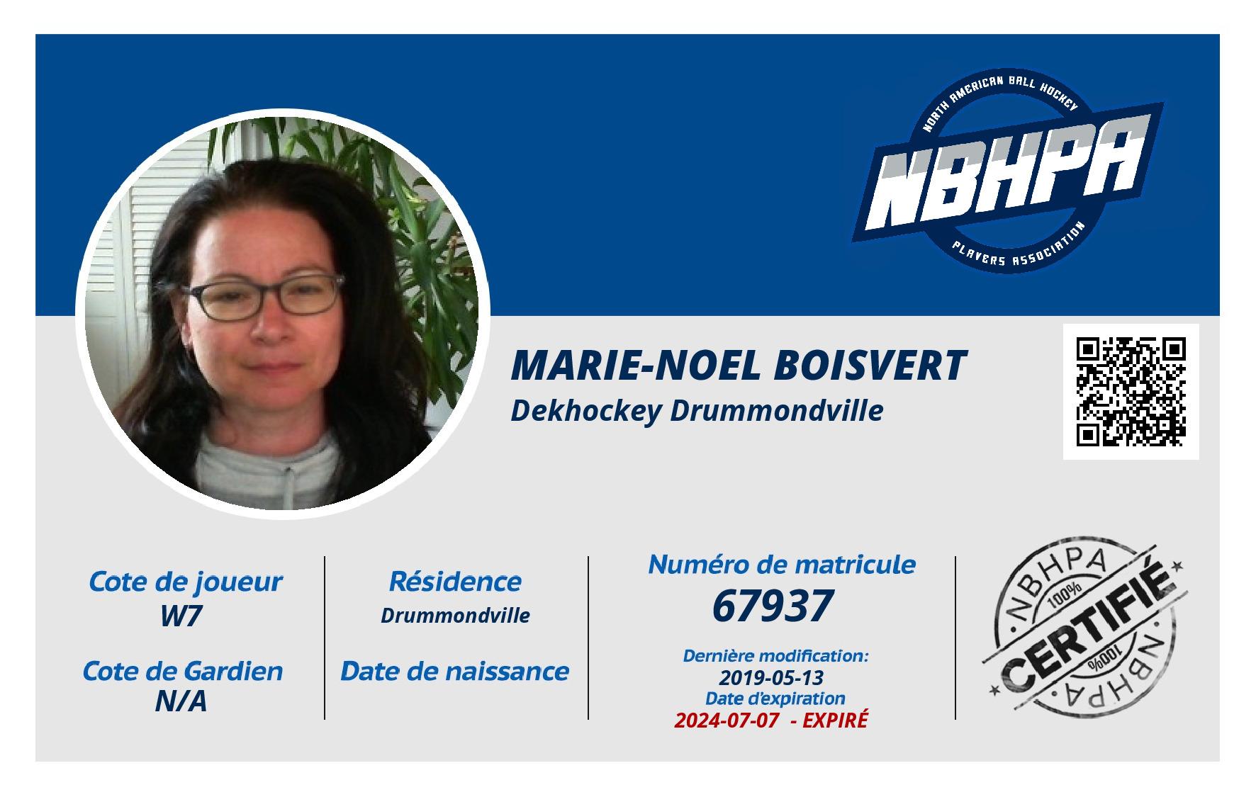 Marie-Noel Boisvert
