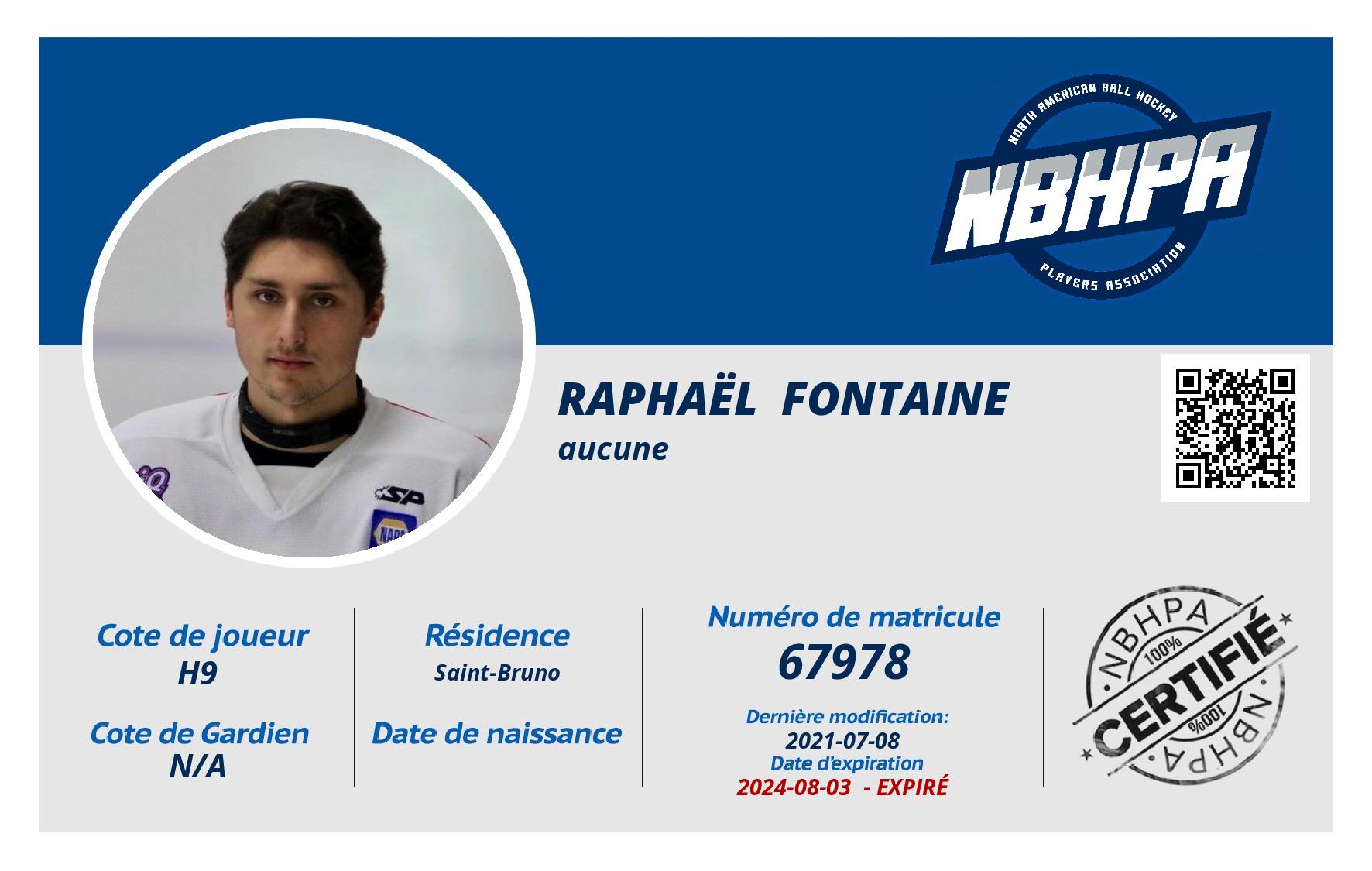 Raphaël  Fontaine 