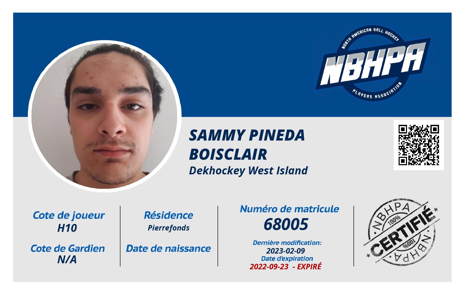 Sammy Pineda Boisclair