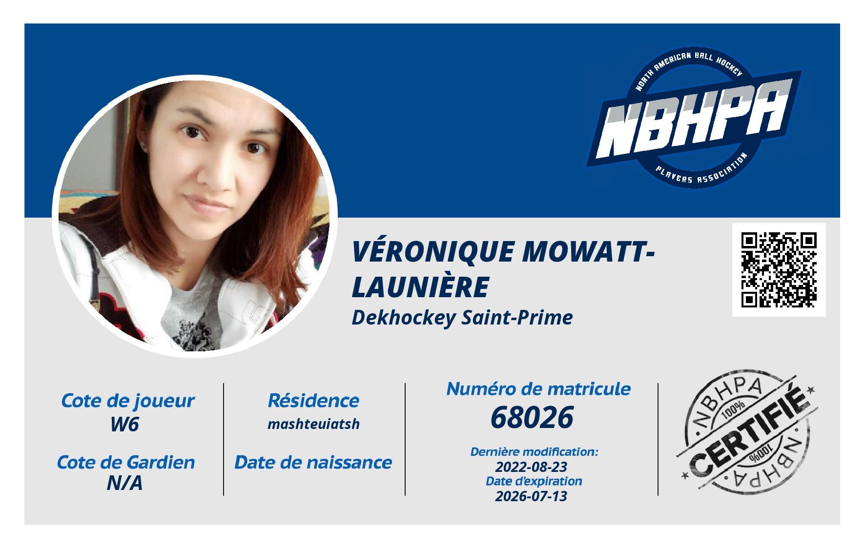 Véronique Mowatt-Launière