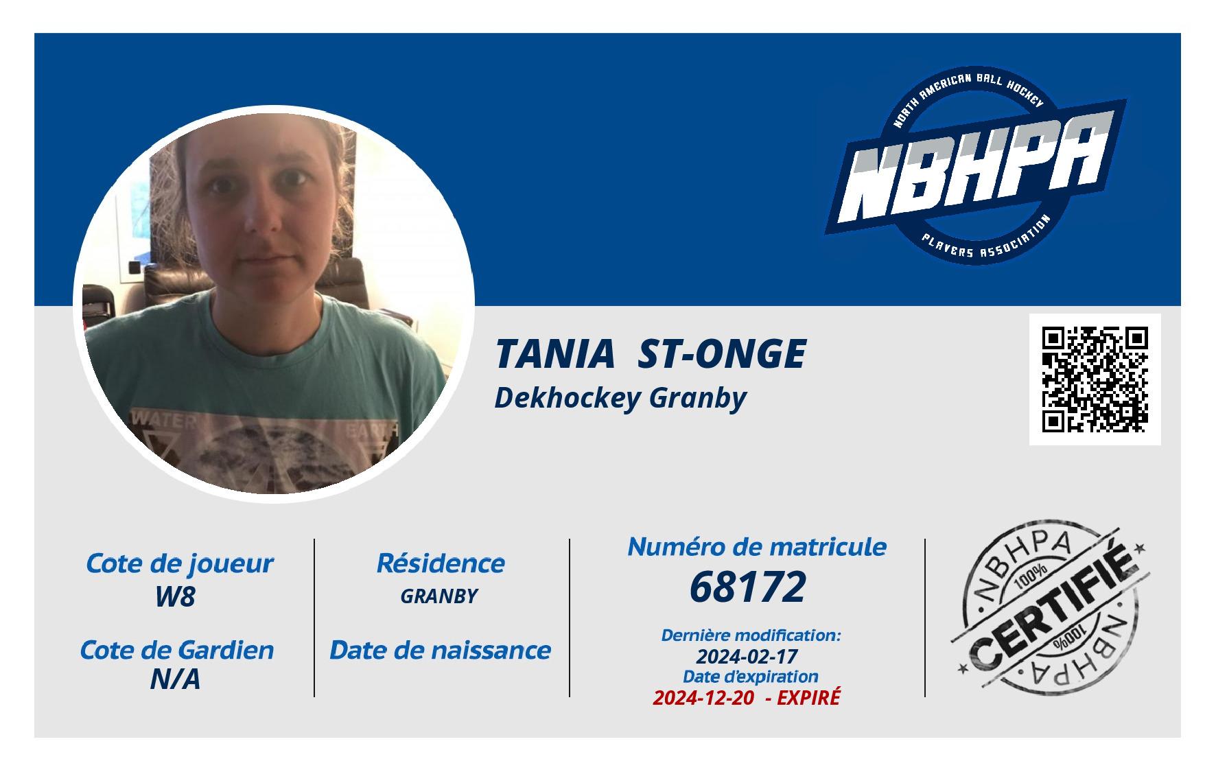 Tania  St-onge