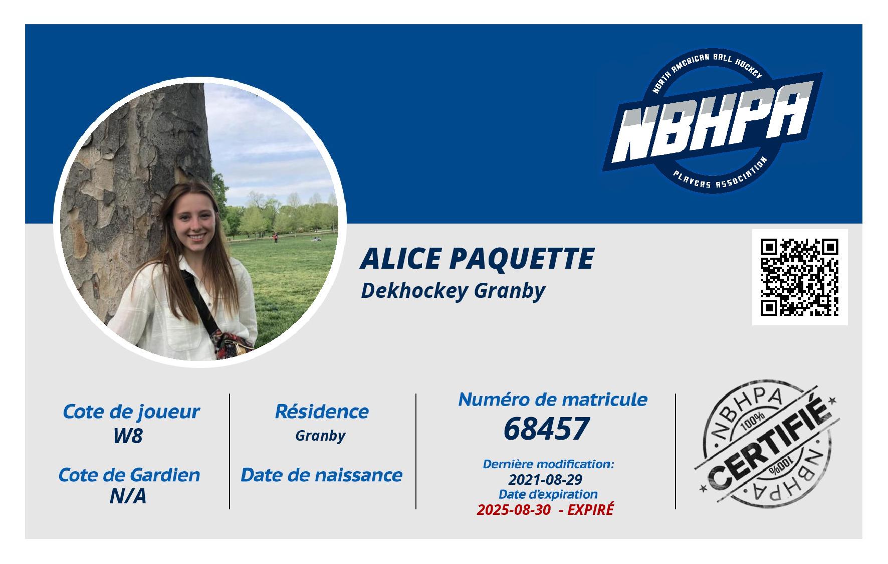 Alice Paquette