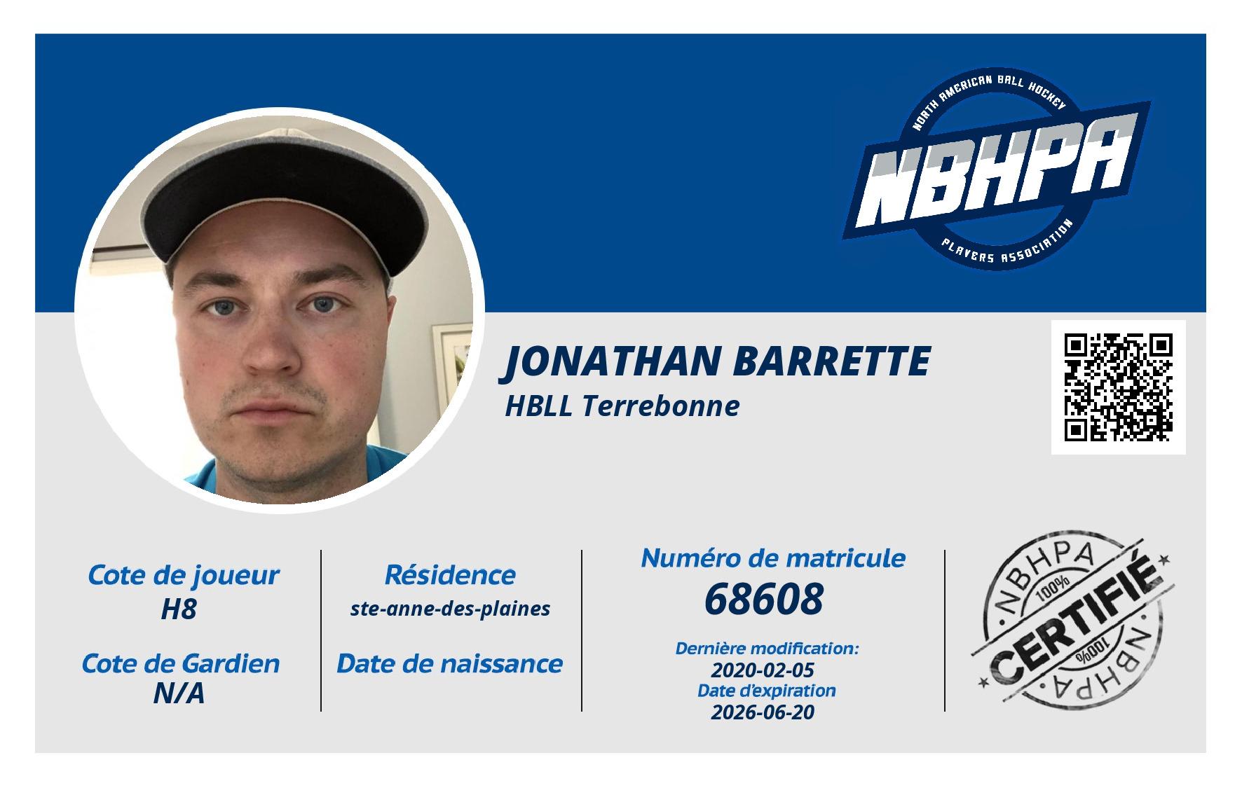 Jonathan Barrette