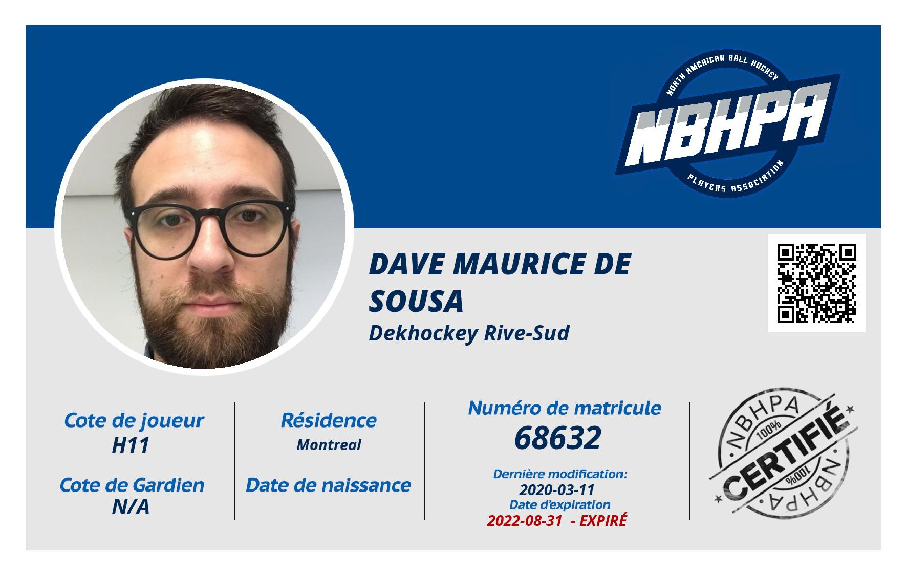 Dave Maurice De Sousa