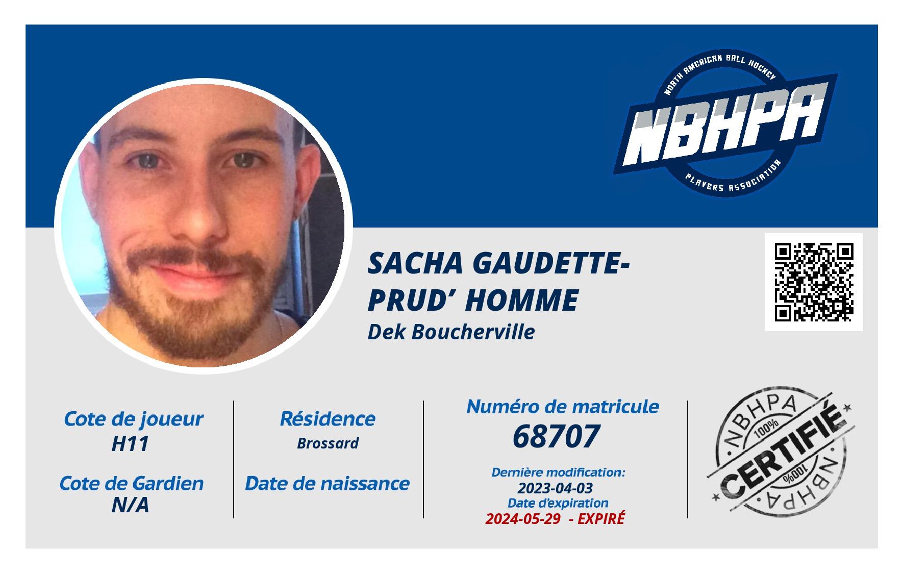 Sacha Gaudette-Prud’homme