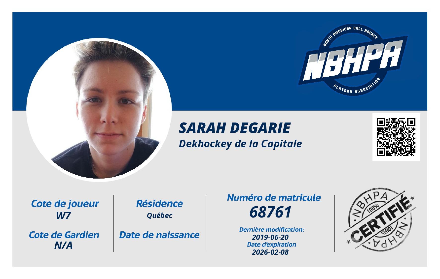 Sarah Degarie