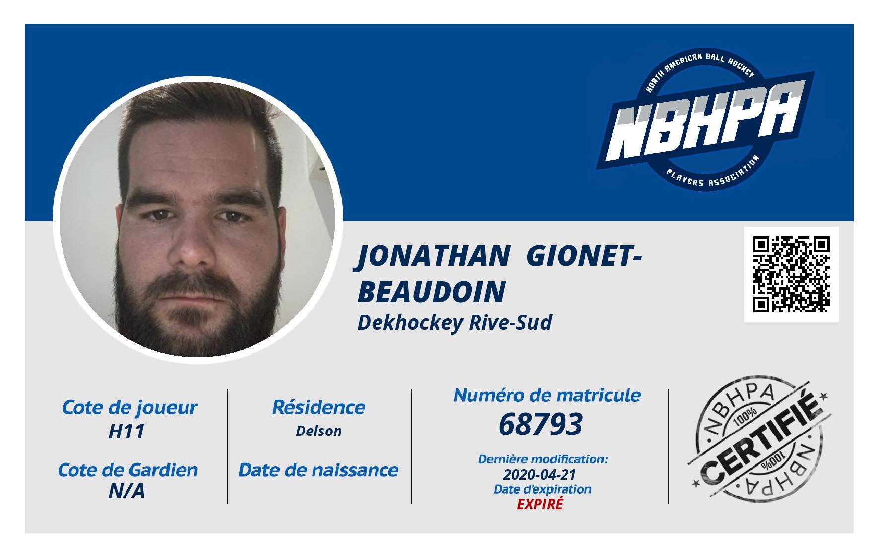 Jonathan  Gionet-Beaudoin