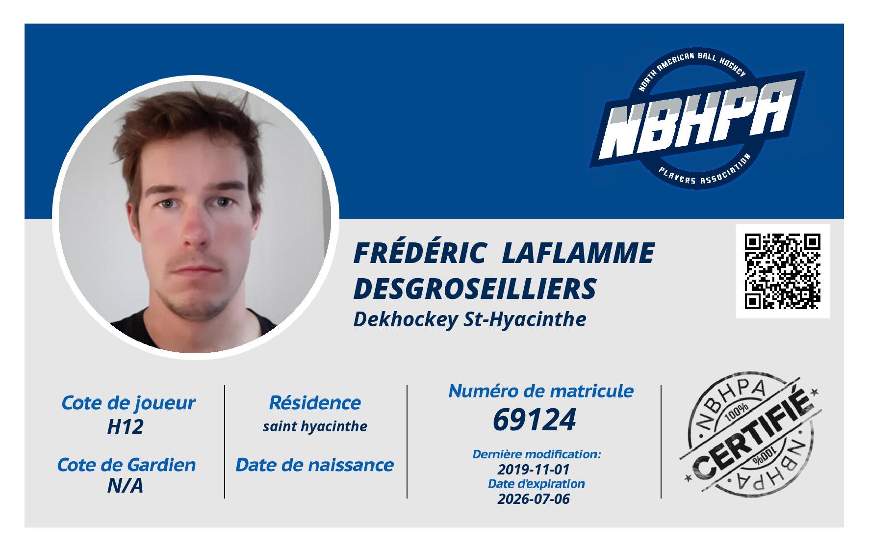 Frédéric  Laflamme Desgroseilliers
