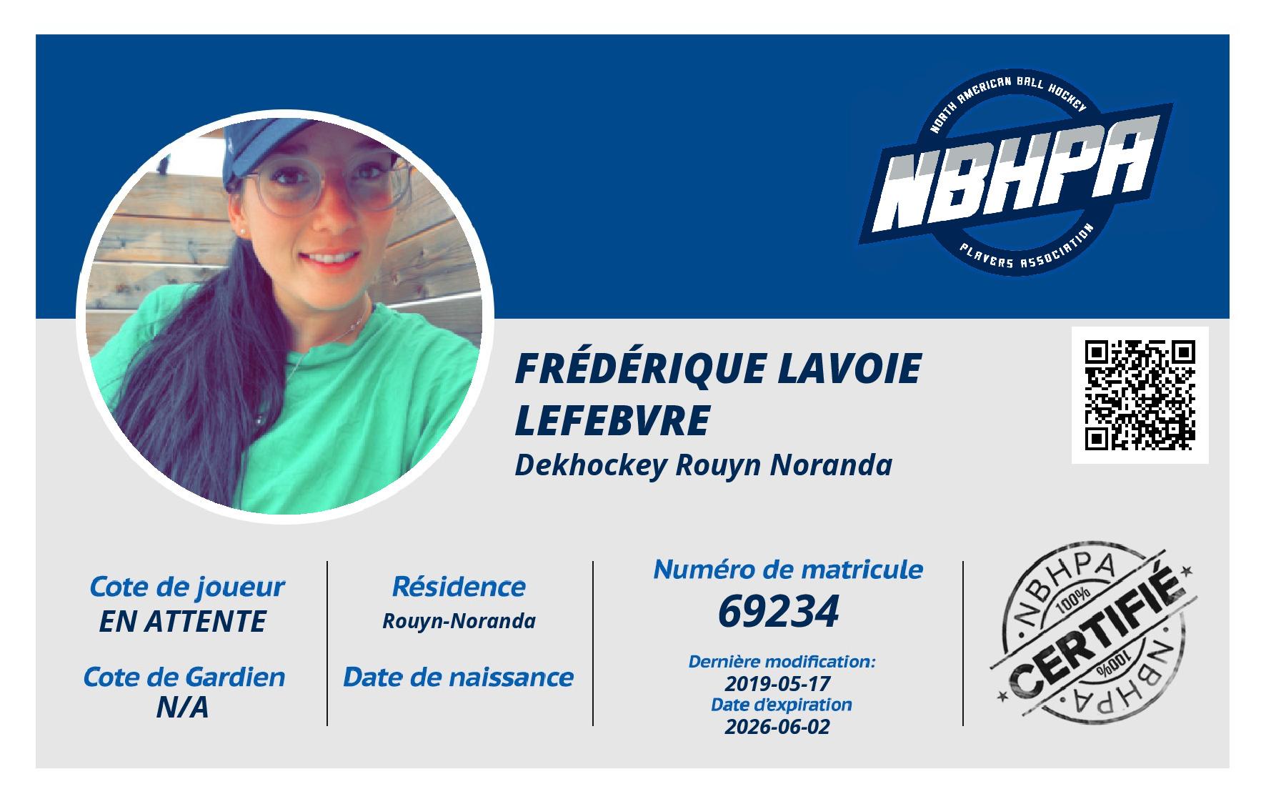 Frédérique Lavoie Lefebvre 