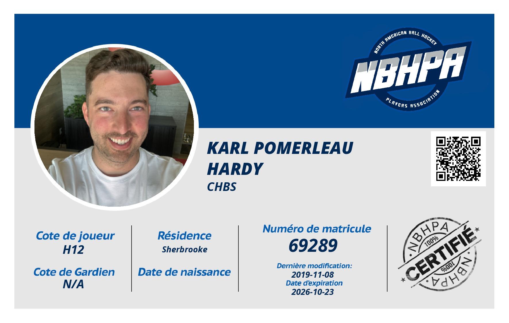 Karl Pomerleau Hardy