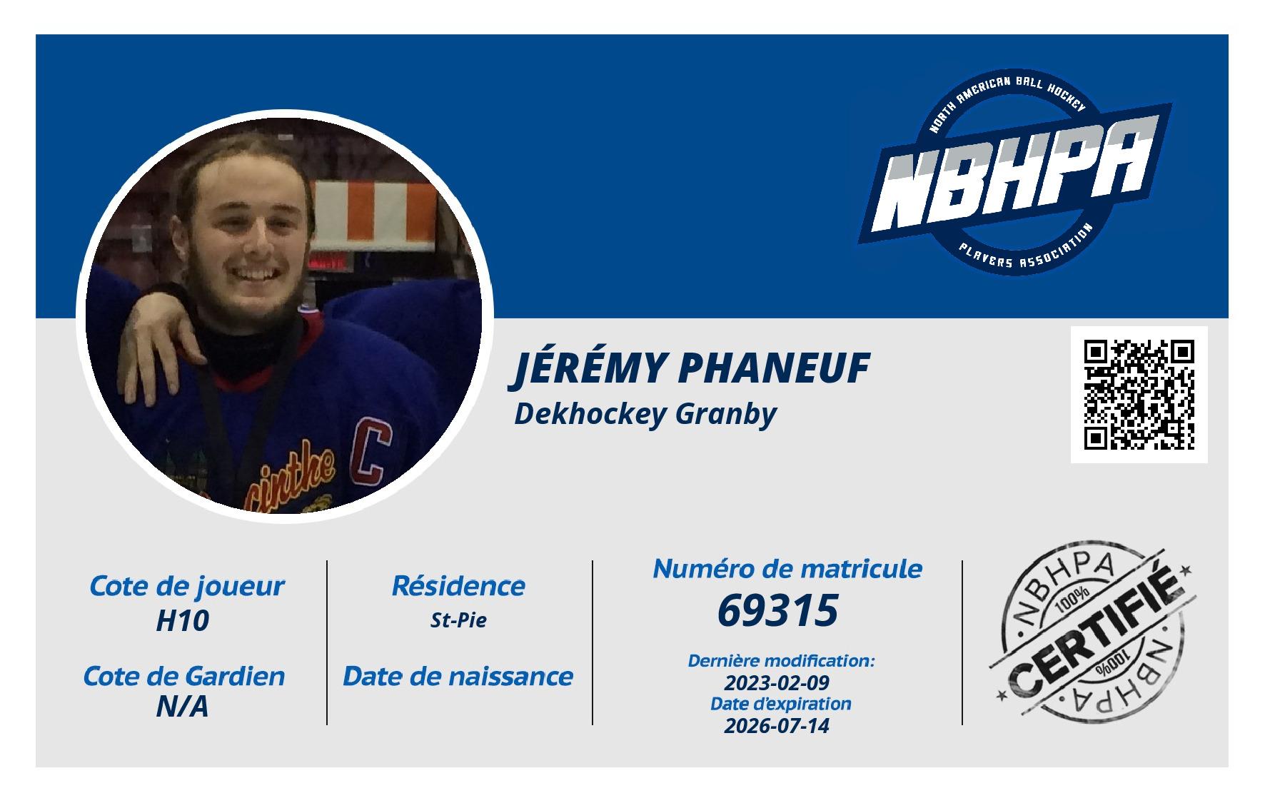 Jérémy Phaneuf