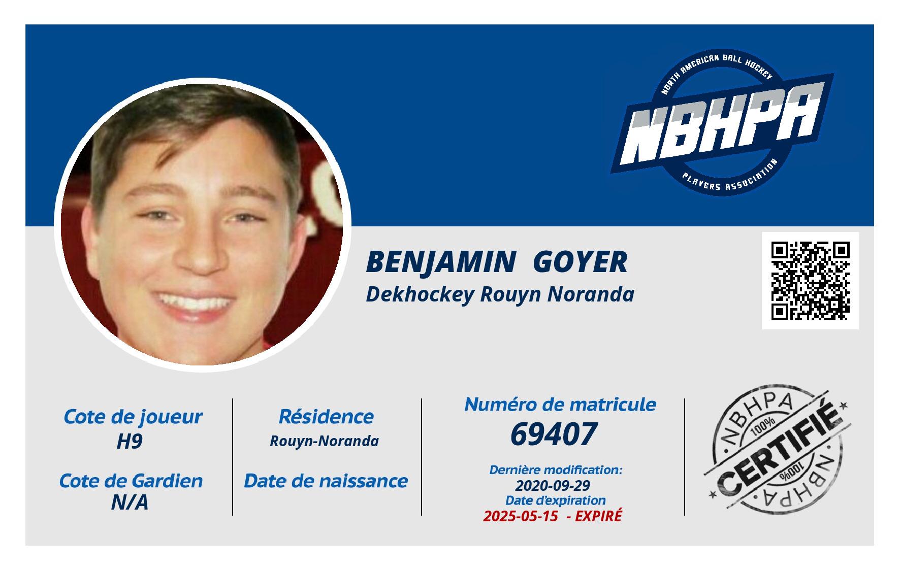 Benjamin  Goyer 