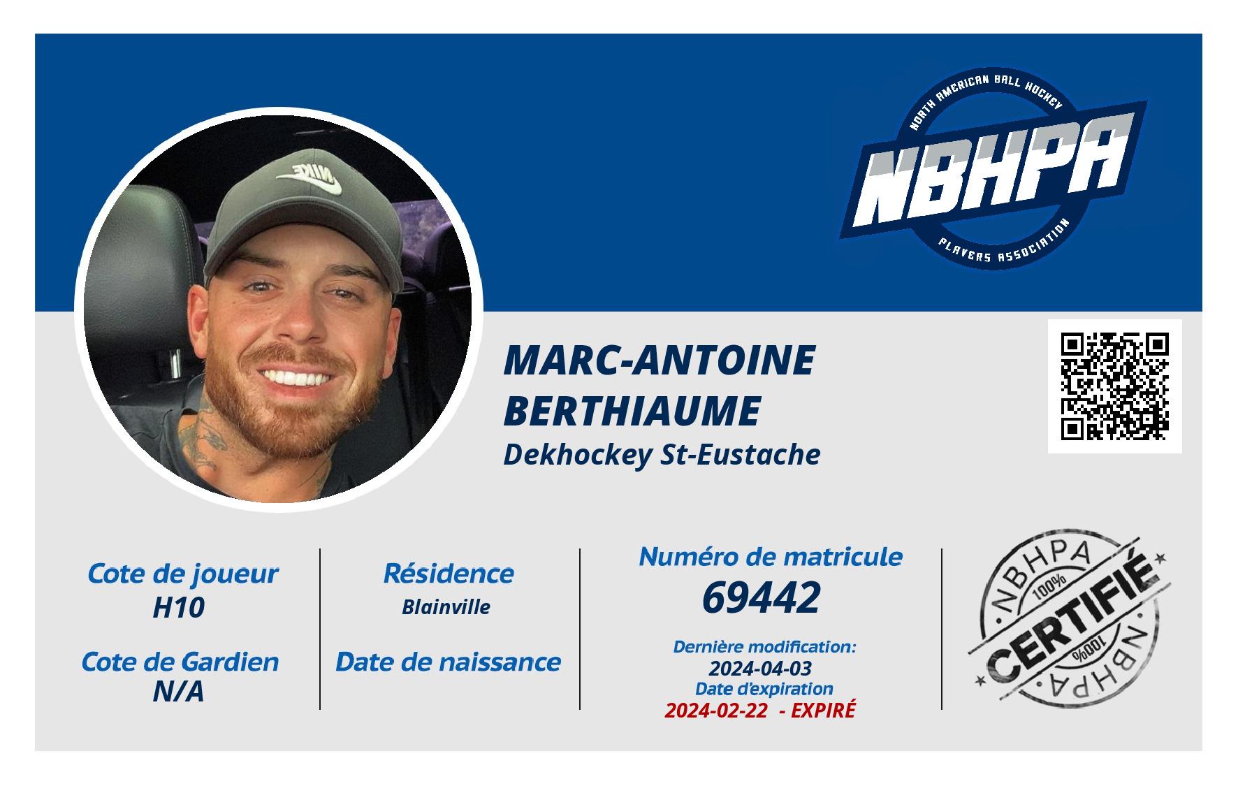 Marc-Antoine  Berthiaume 